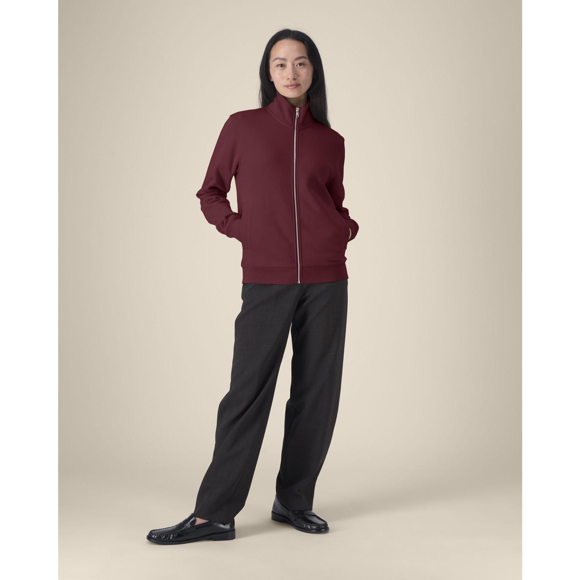 Hanorac cu fermoar unisex Trailer 2.0 Burgundy 3XL