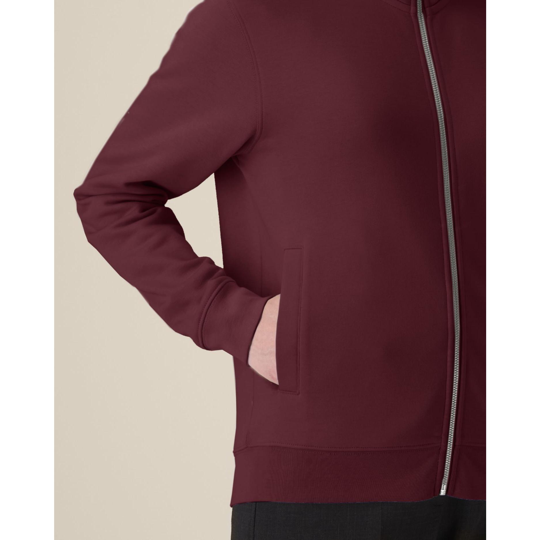 Hanorac cu fermoar unisex Trailer 2.0 Burgundy 3XL