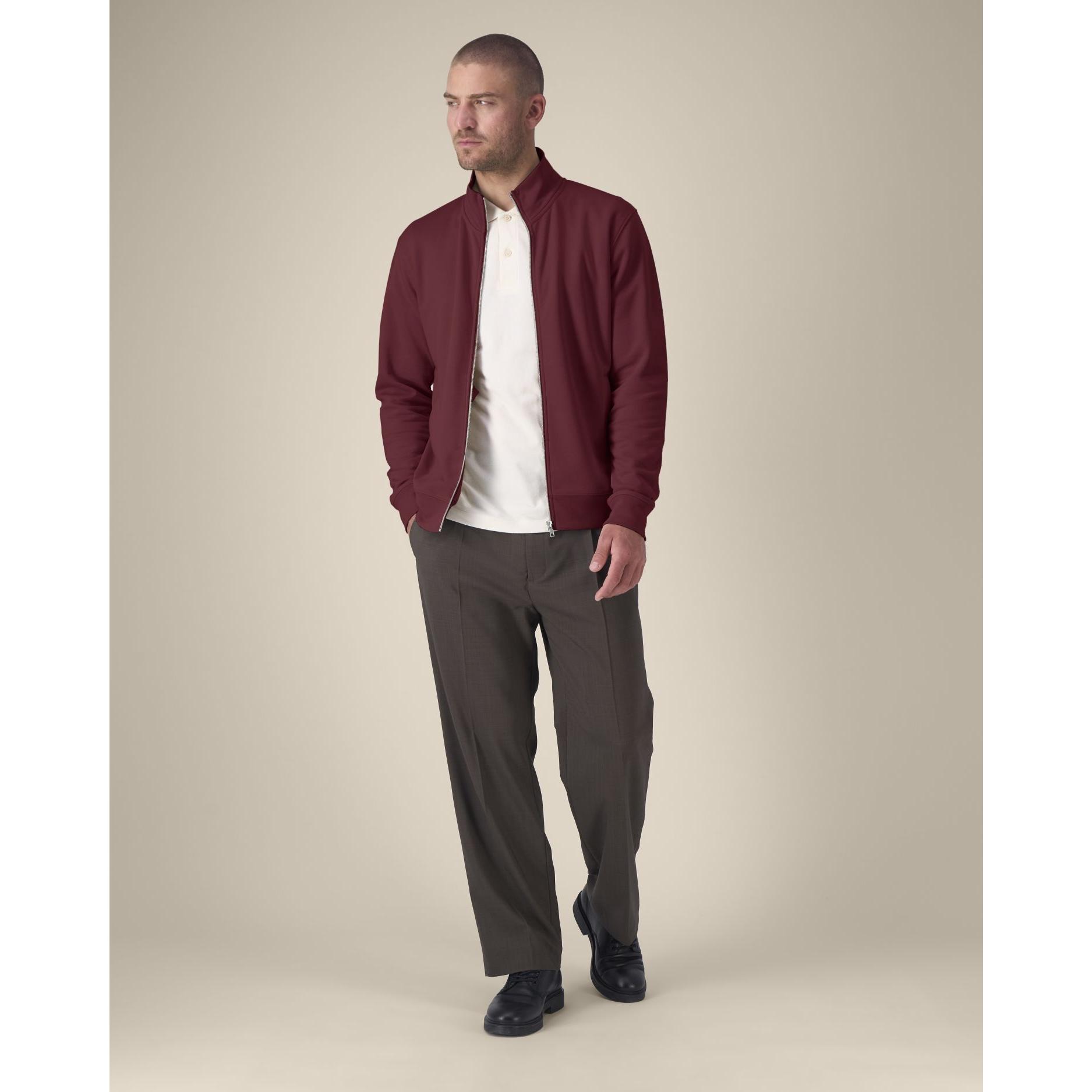 Hanorac cu fermoar unisex Trailer 2.0 Burgundy 3XL