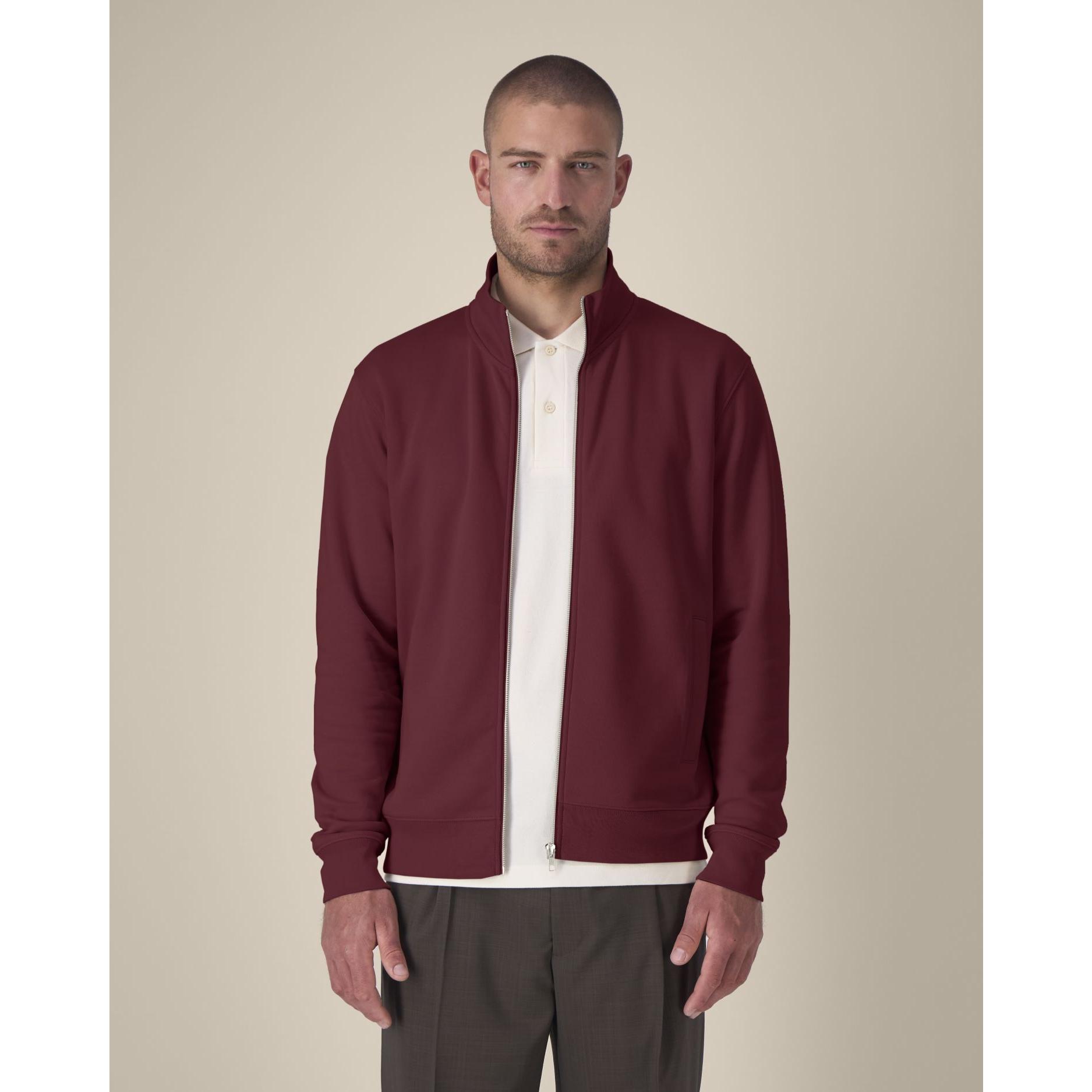 Hanorac cu fermoar unisex Trailer 2.0 Burgundy 3XL