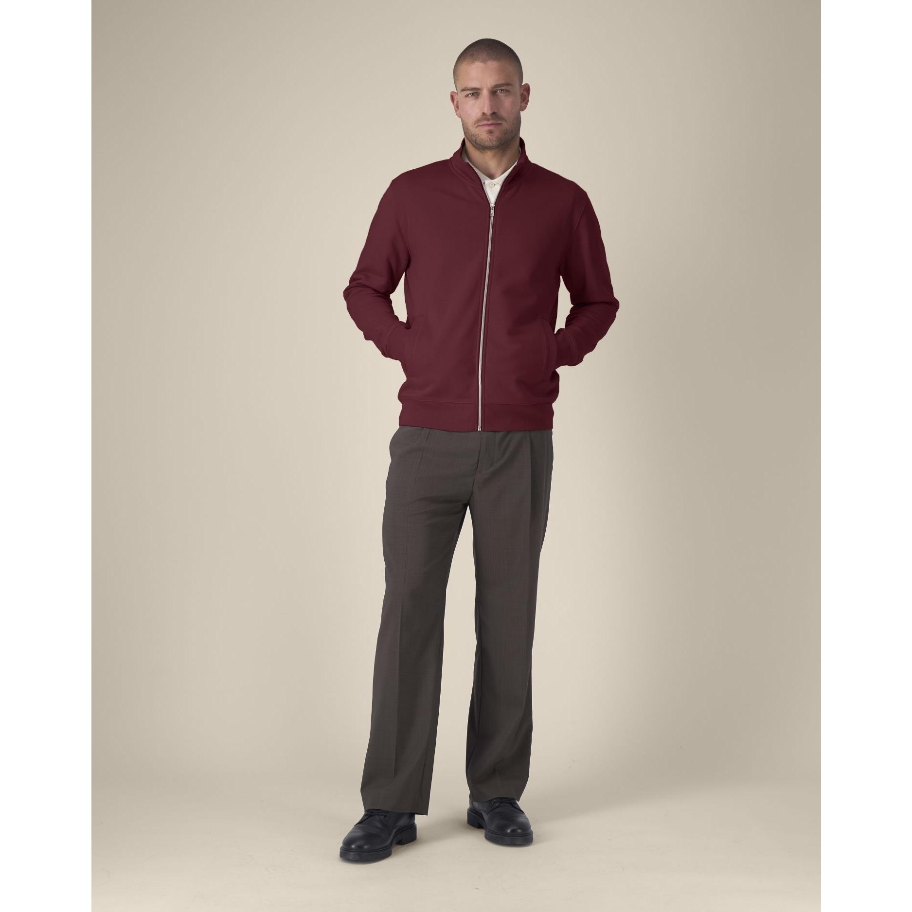 Hanorac cu fermoar unisex Trailer 2.0 Burgundy 3XL
