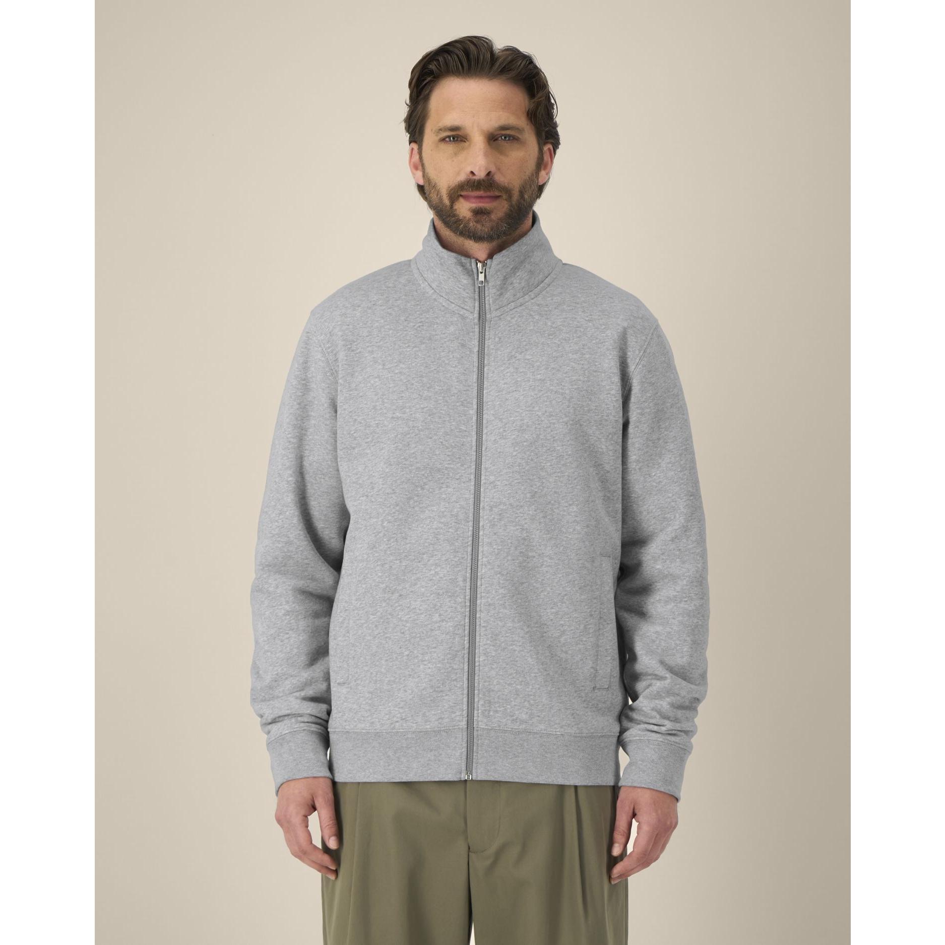 Hanorac cu fermoar unisex Trailer 2.0 Heather Grey 3XL