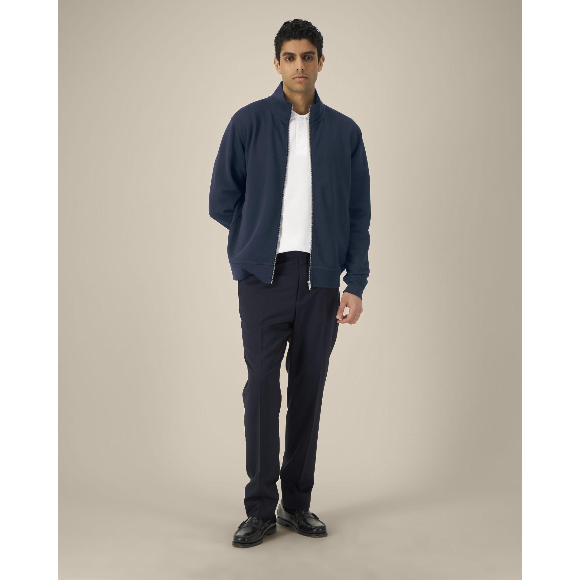 Hanorac cu fermoar unisex Trailer 2.0 French Navy M