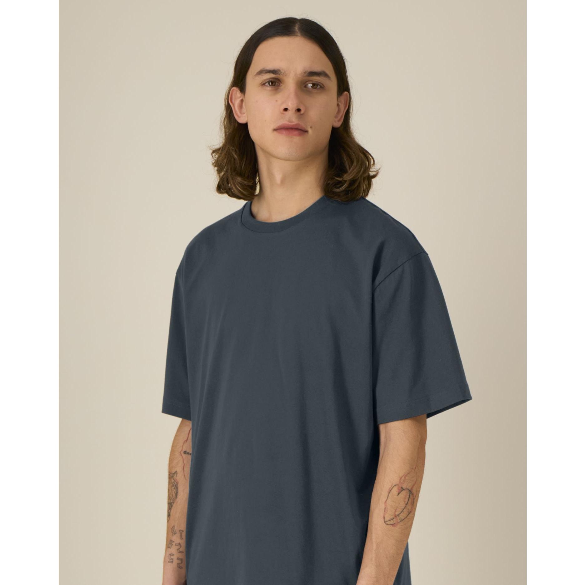 Tricouri unisex Breezer India Ink Grey M