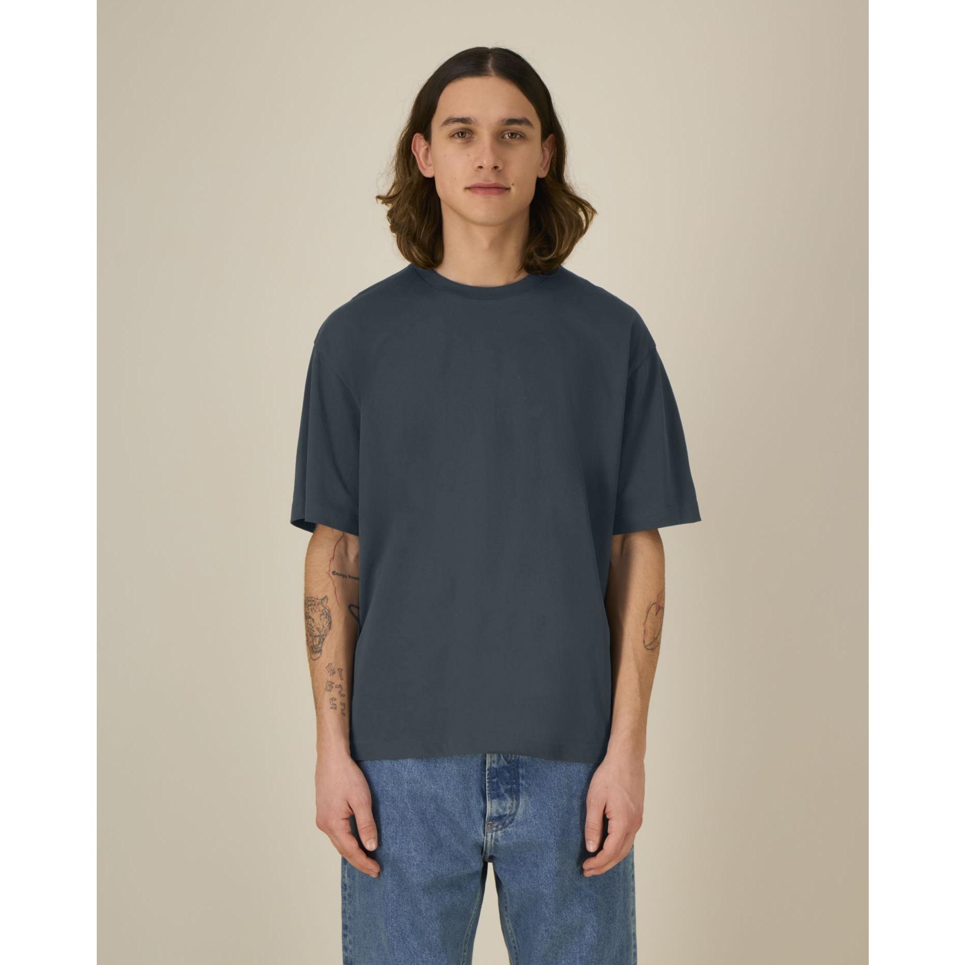 Tricouri unisex Breezer India Ink Grey M