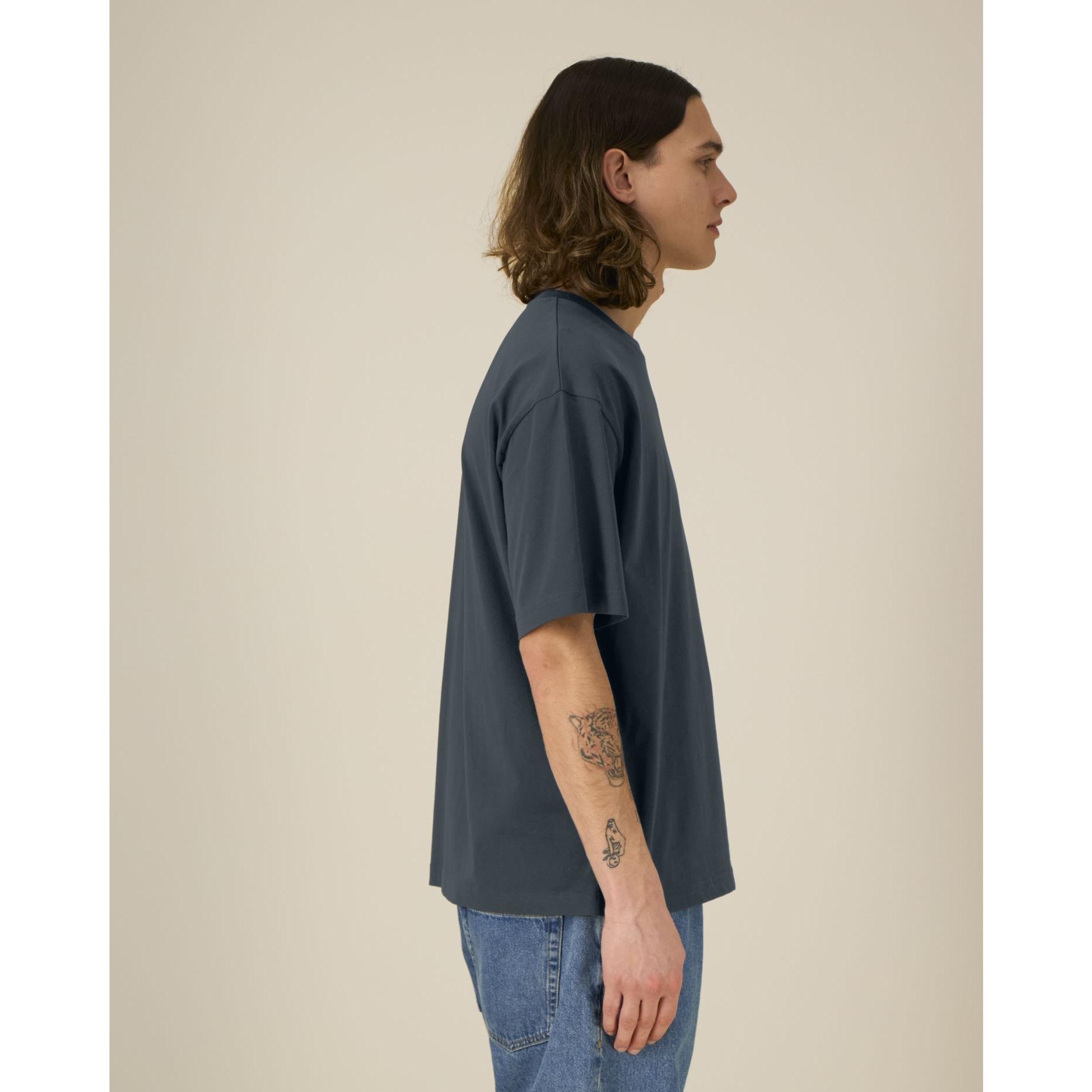 Tricouri unisex Breezer India Ink Grey M