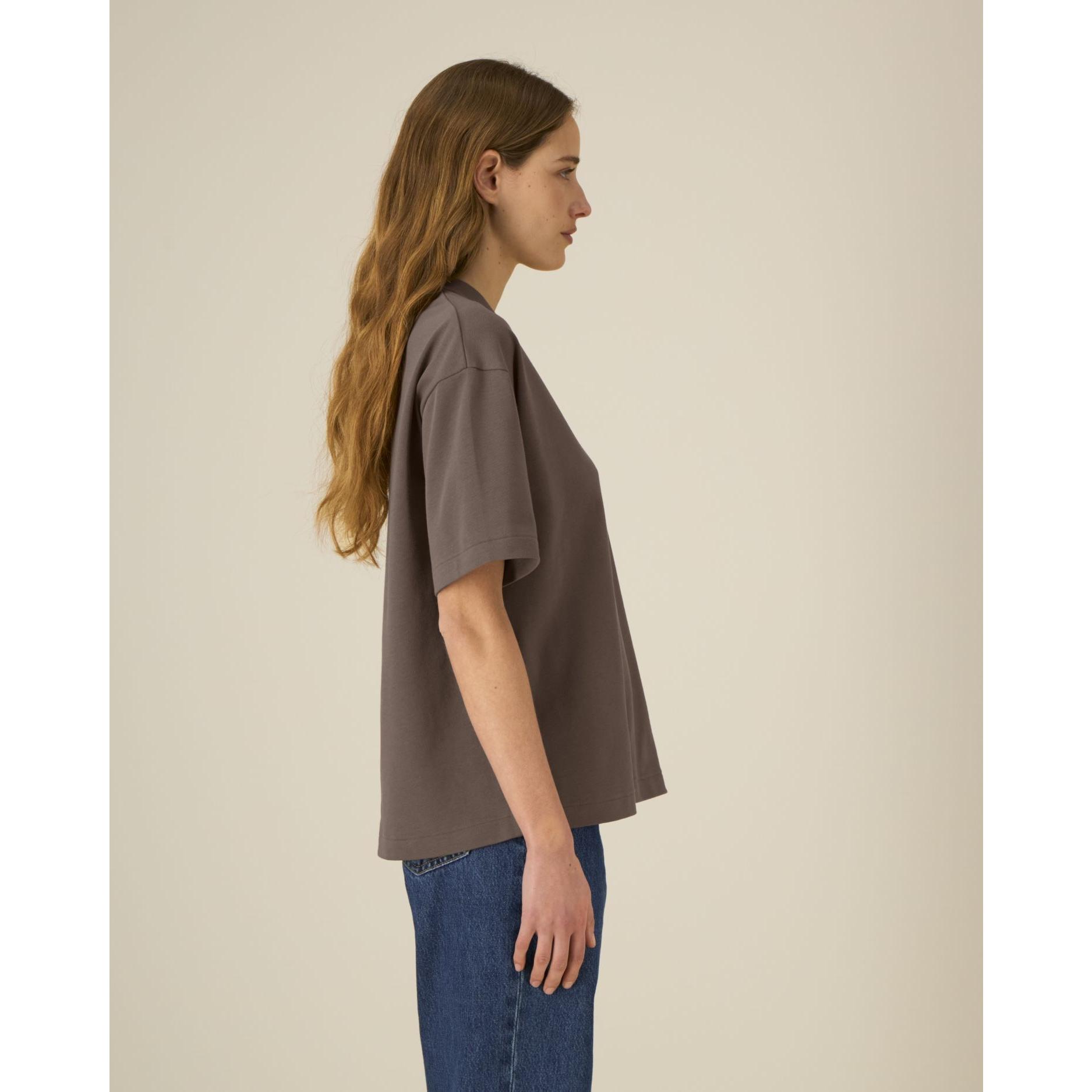 Tricouri unisex Asher Mocha 2XS