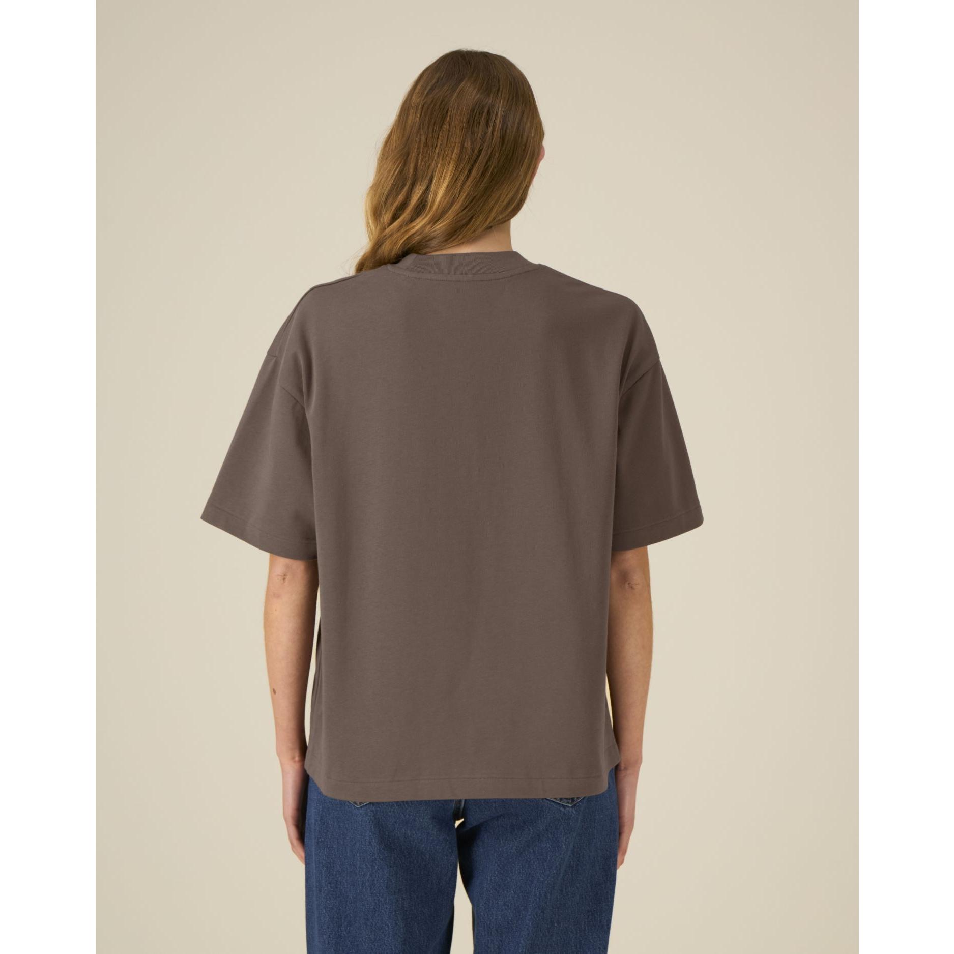 Tricouri unisex Asher Mocha 2XS