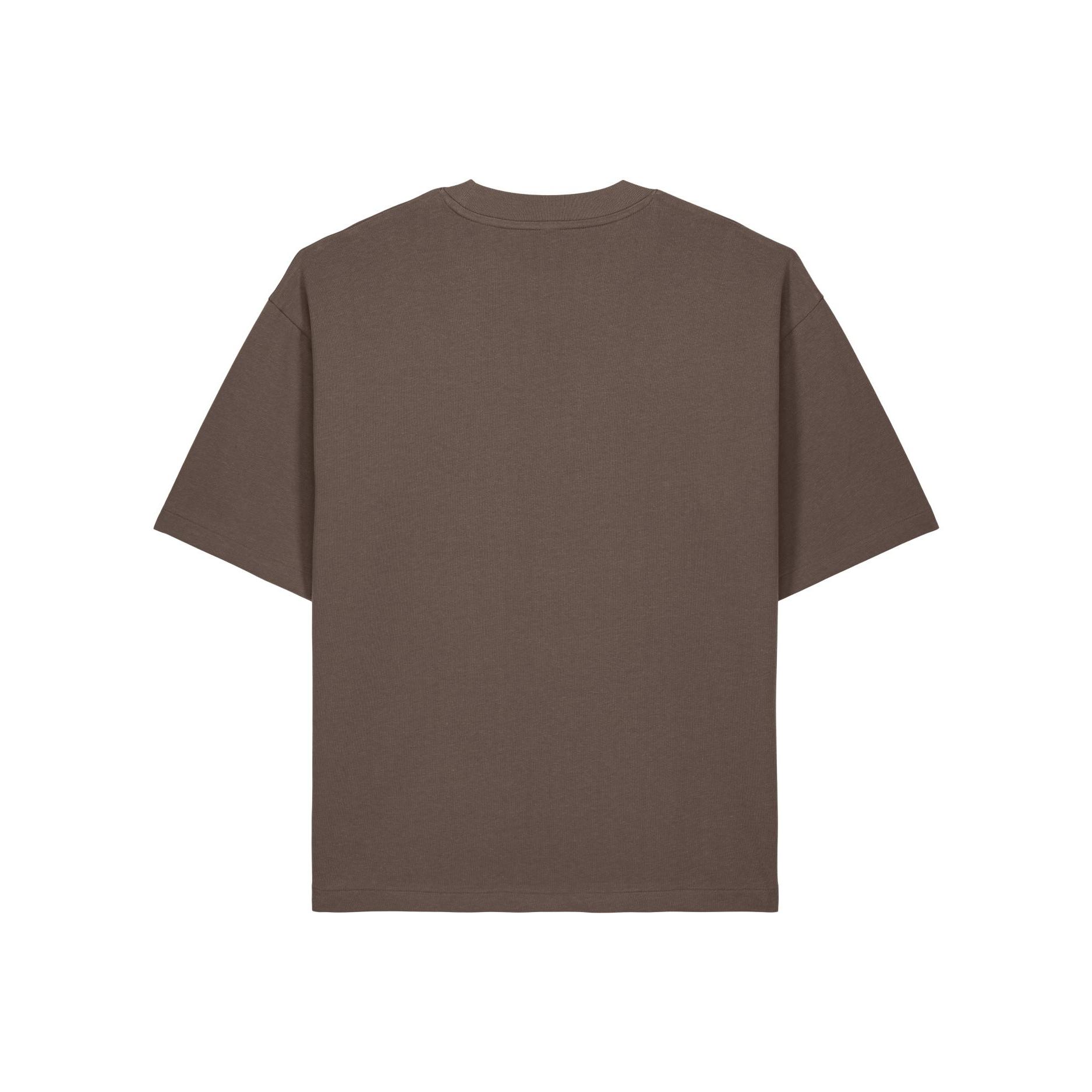 Tricouri unisex Asher Mocha 2XS