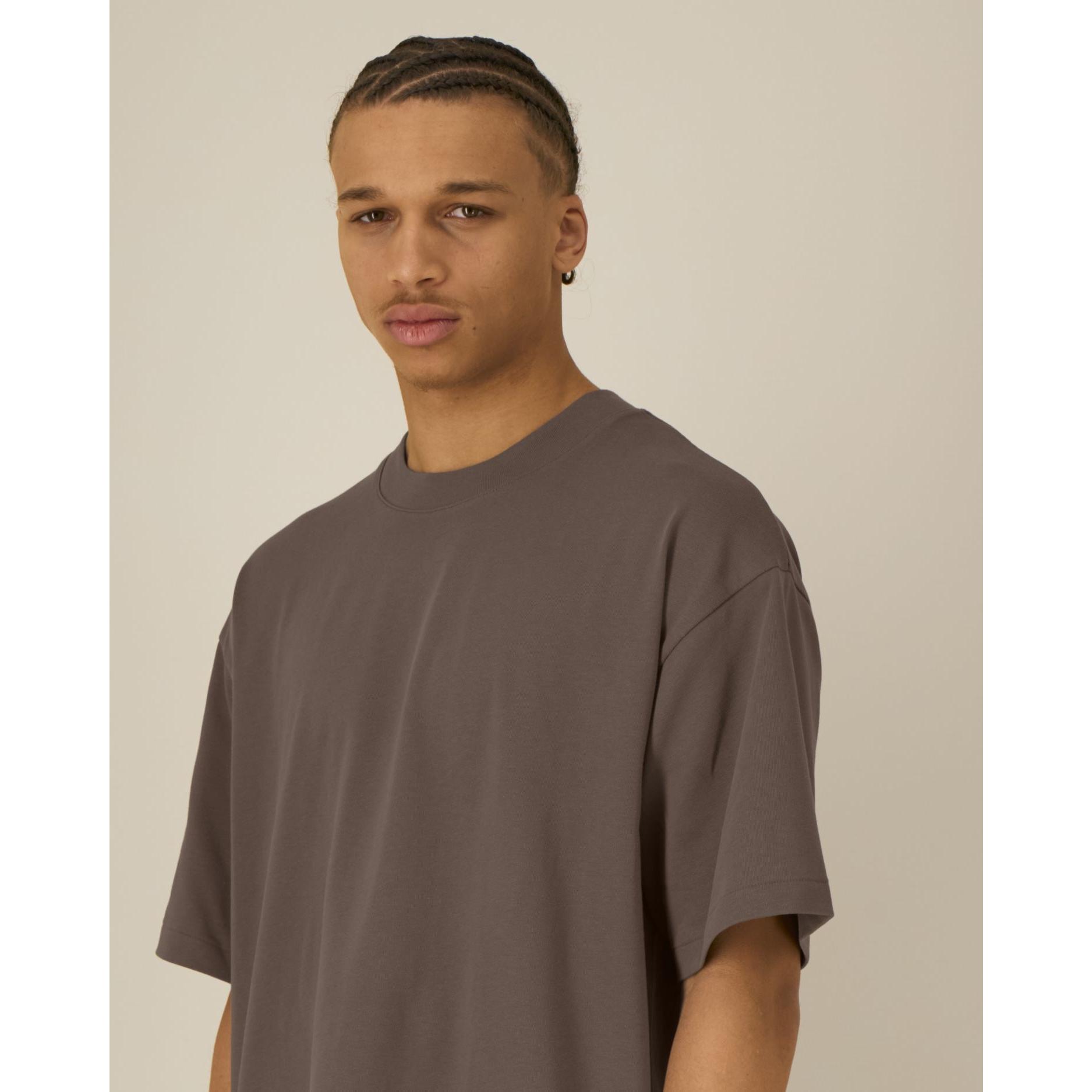 Tricouri unisex Asher Mocha 2XS