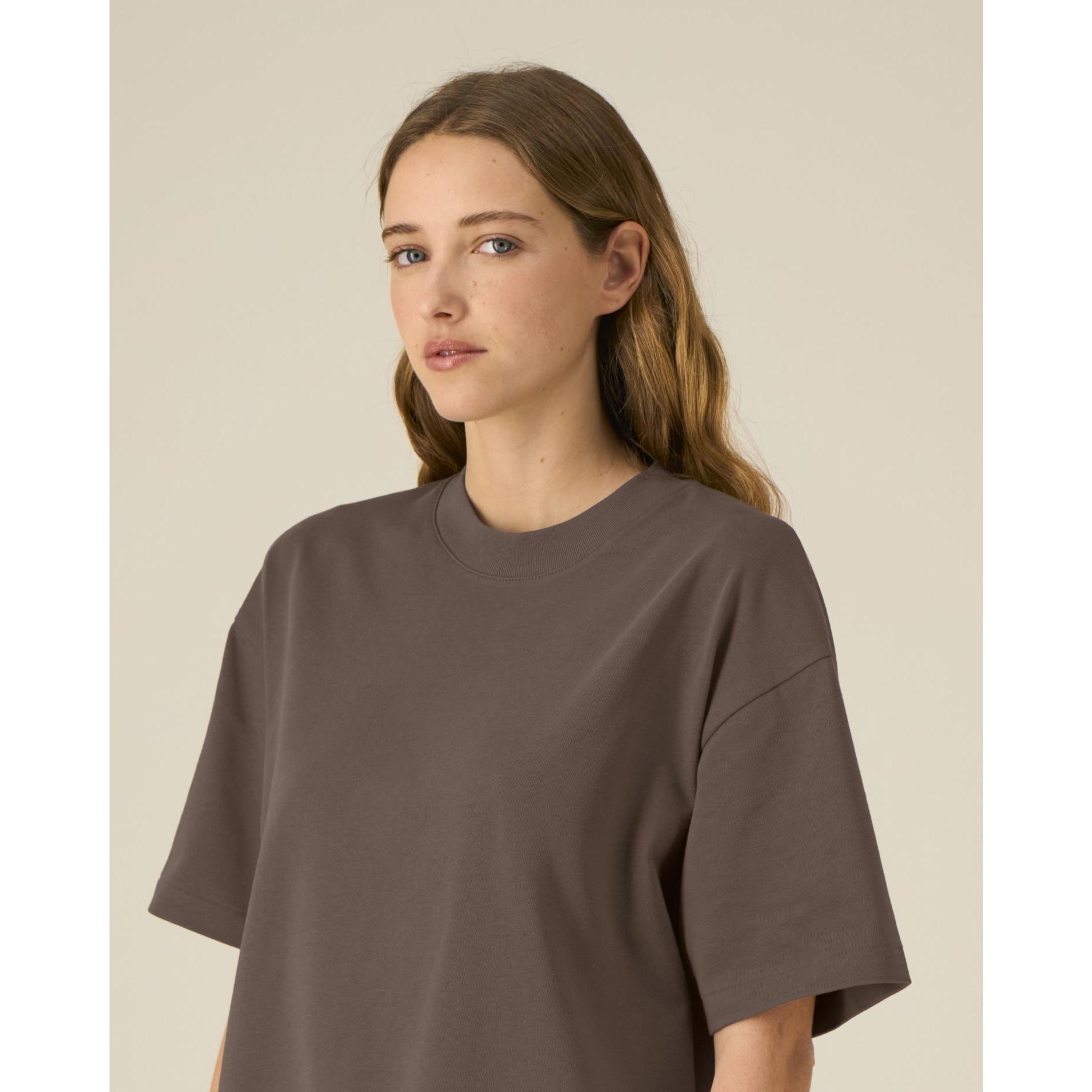 Tricouri unisex Asher Mocha 2XS