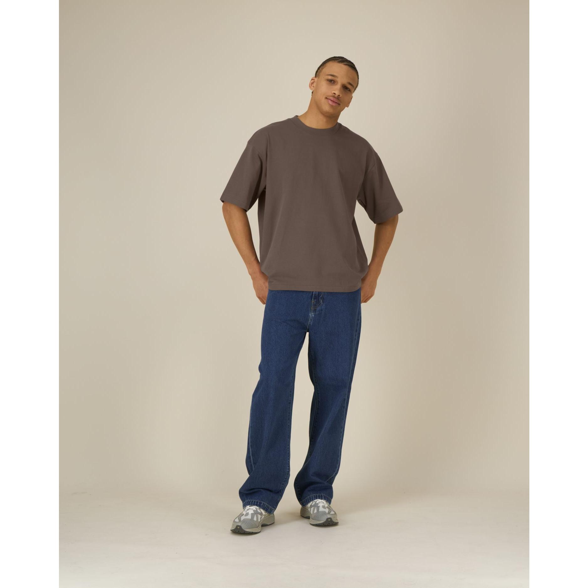 Tricouri unisex Asher Mocha 2XS