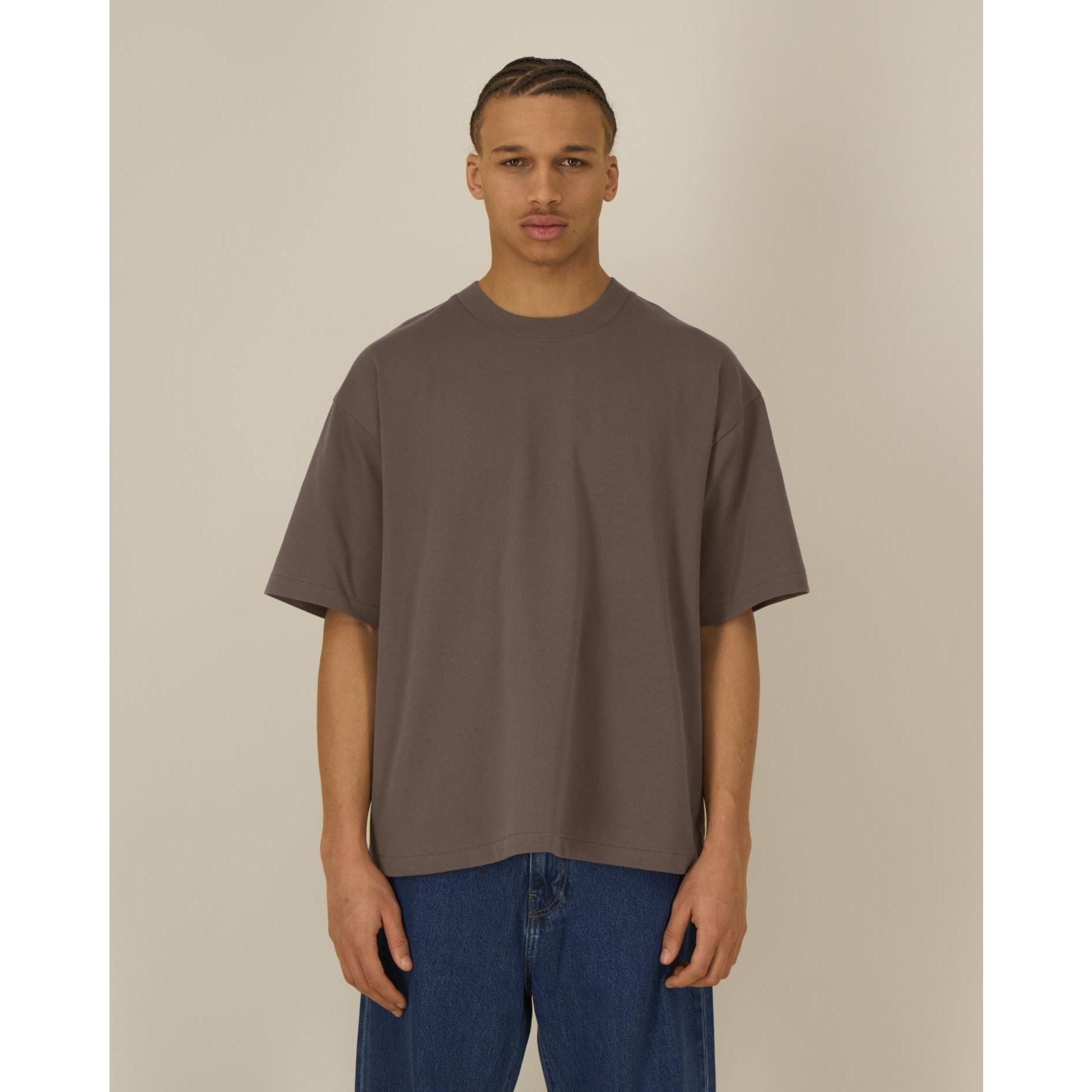 Tricouri unisex Asher Mocha 2XS