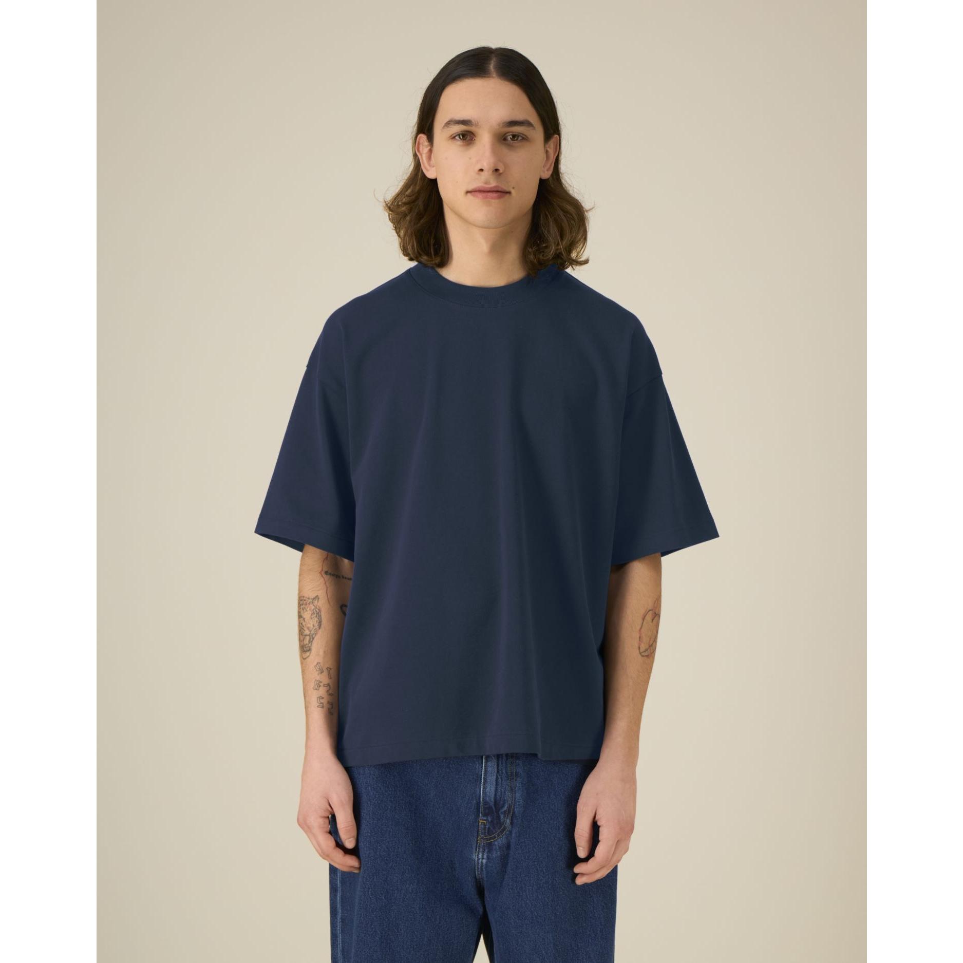 Tricouri unisex Asher French Navy 2XS