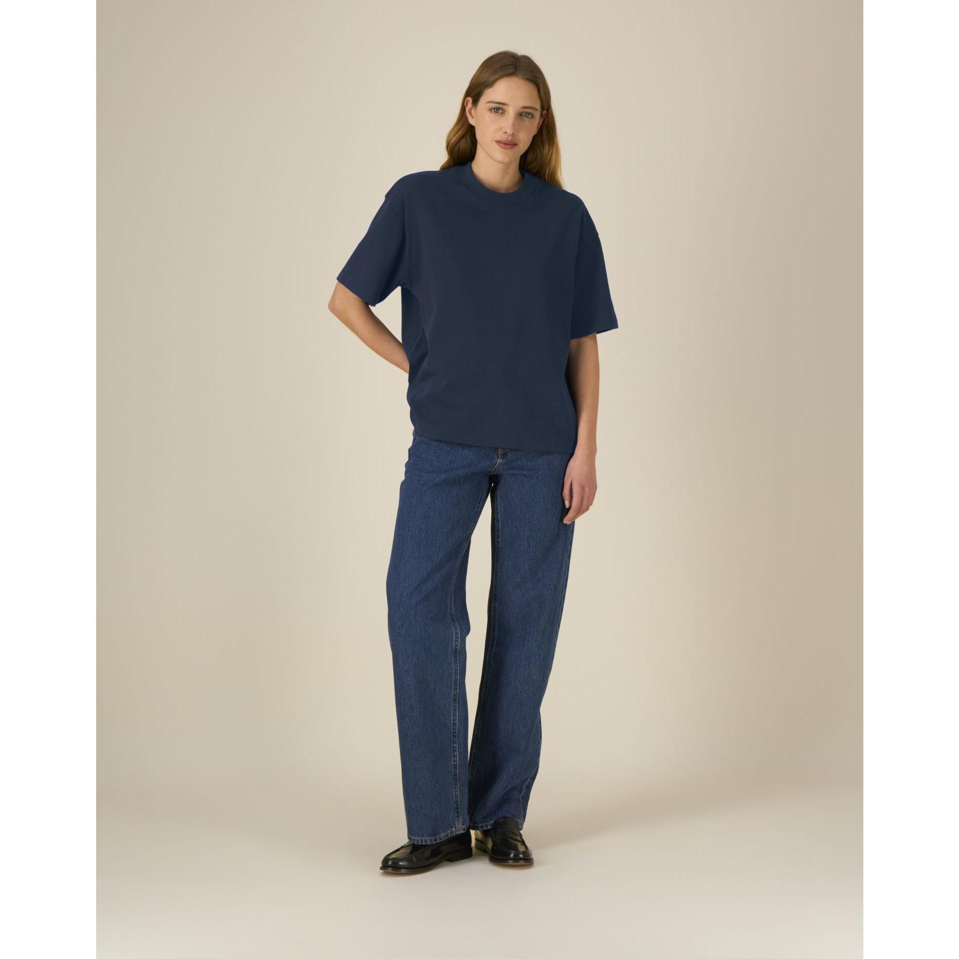 Tricouri unisex Asher French Navy 2XS