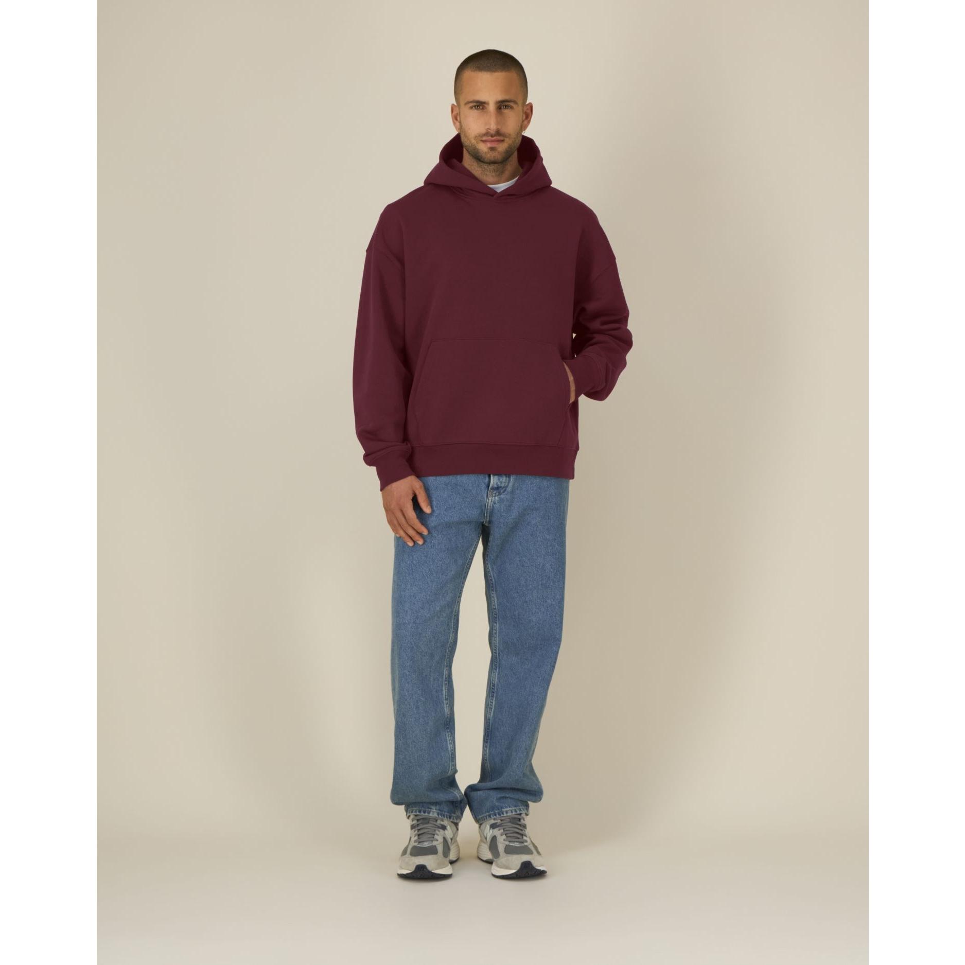 Hanorac cu glugă unisex Chaser Burgundy M