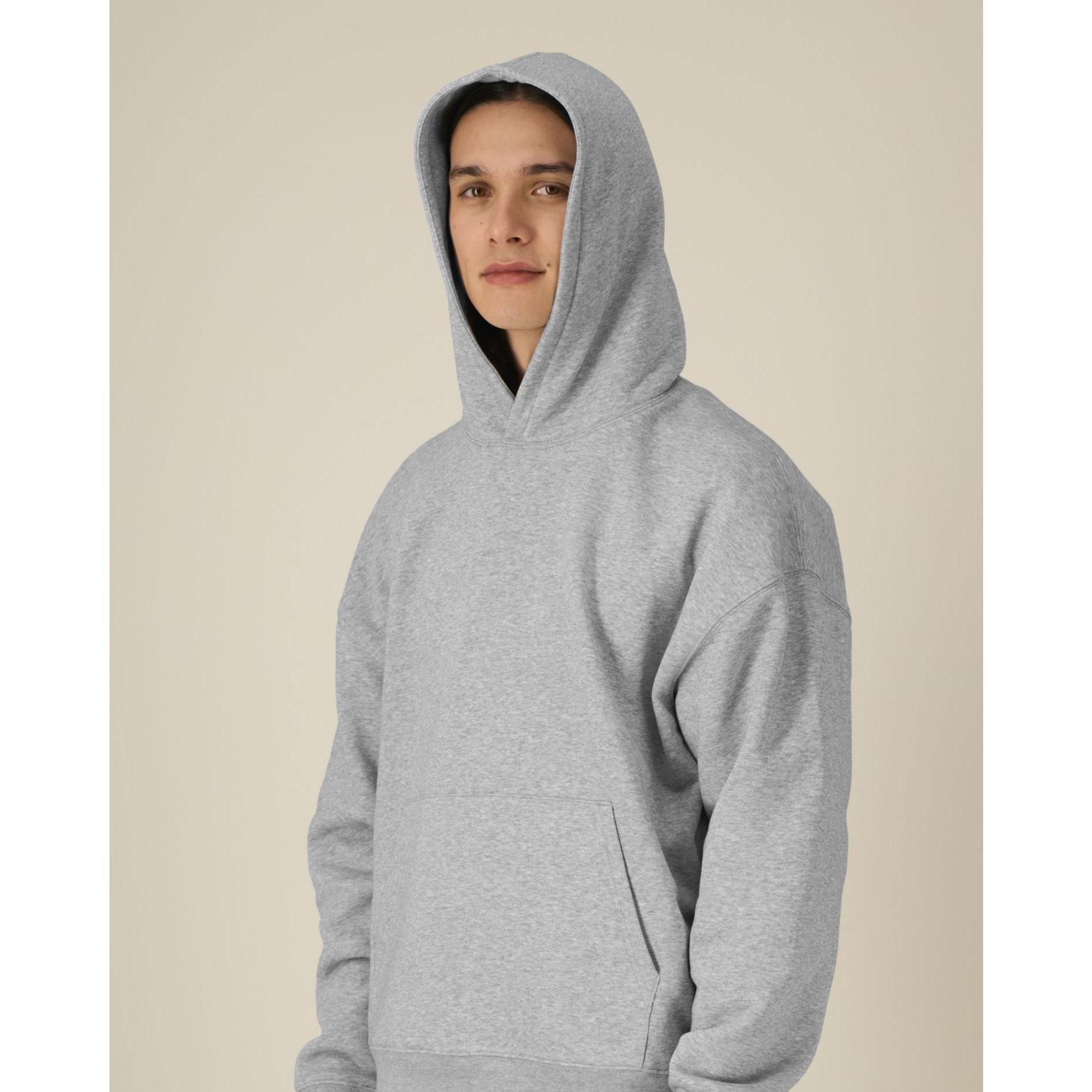 Hanorac cu glugă unisex Chaser Heather Grey M