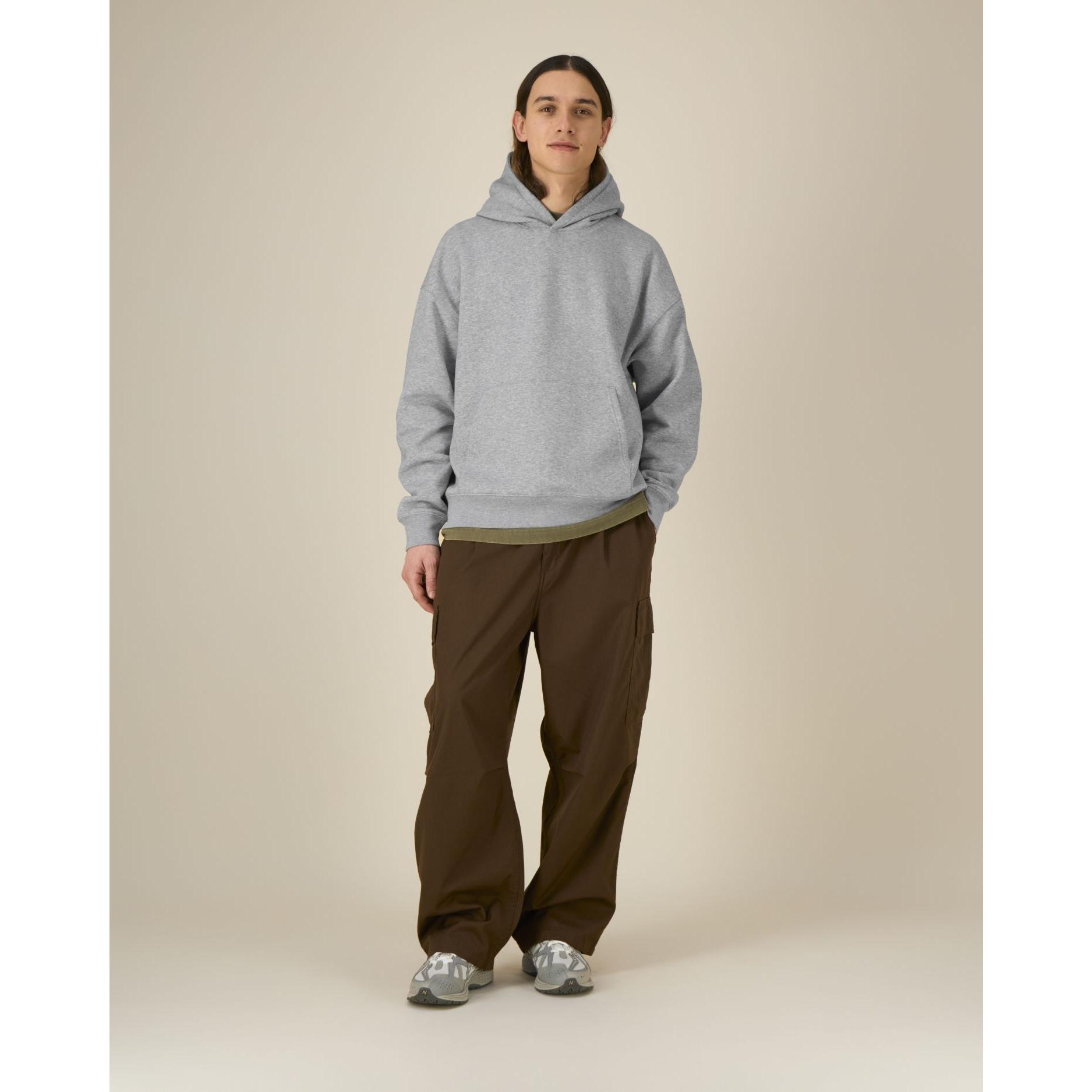 Hanorac cu glugă unisex Chaser Heather Grey M