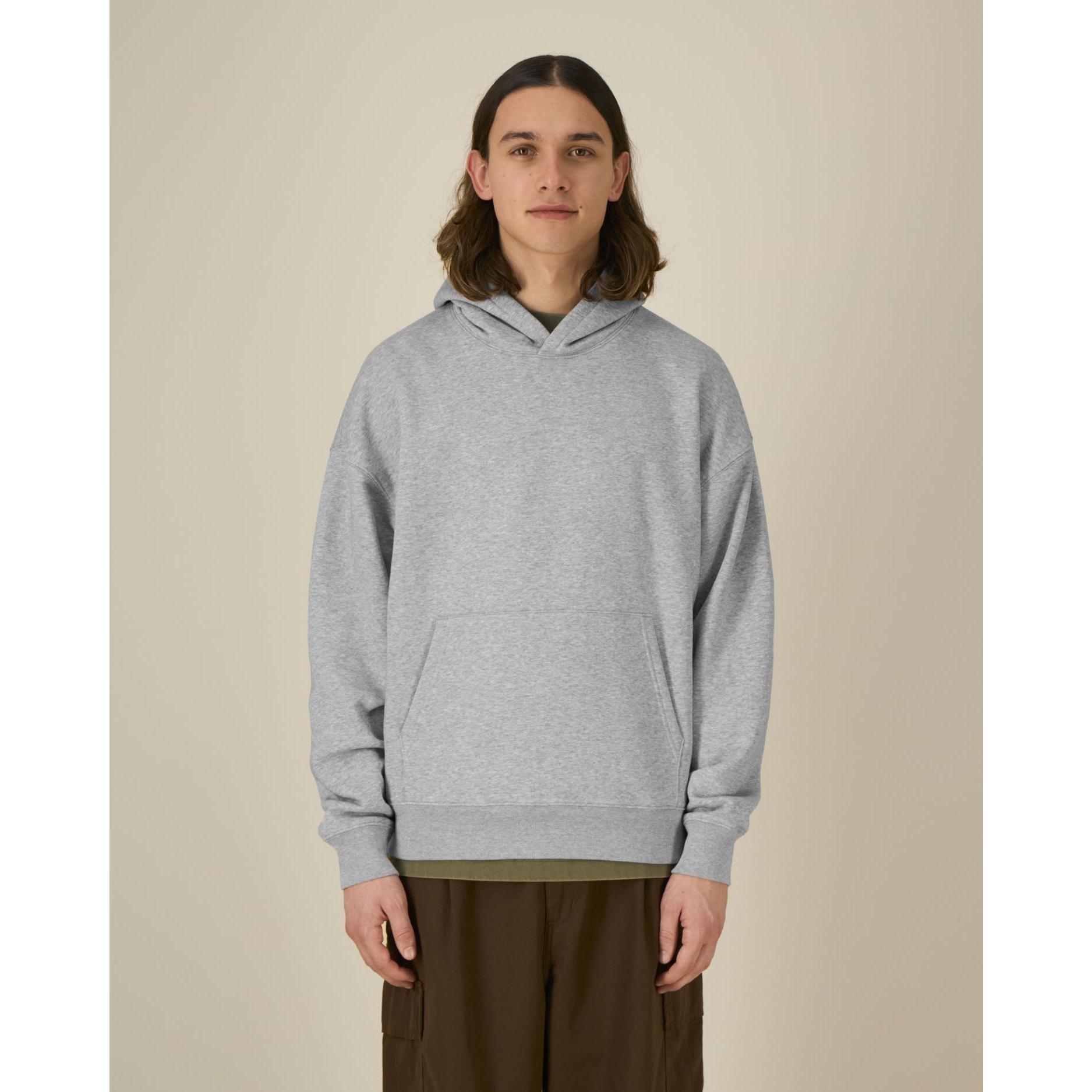 Hanorac cu glugă unisex Chaser Heather Grey M