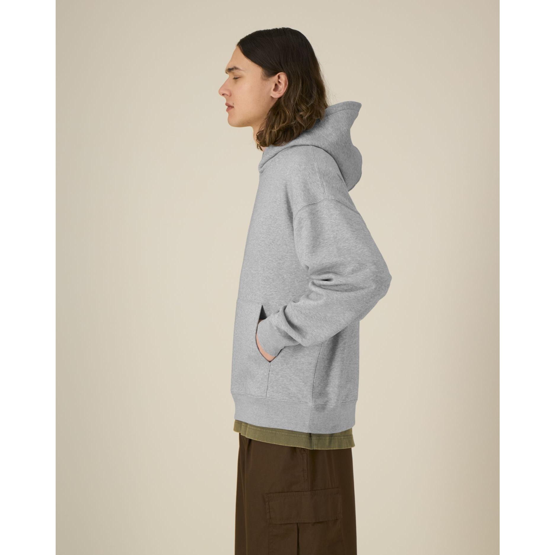 Hanorac cu glugă unisex Chaser Heather Grey M