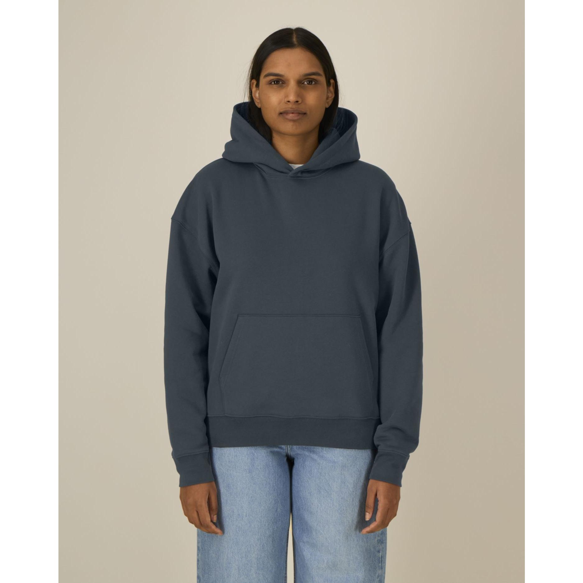 Hanorac cu glugă unisex Chaser India Ink Grey M