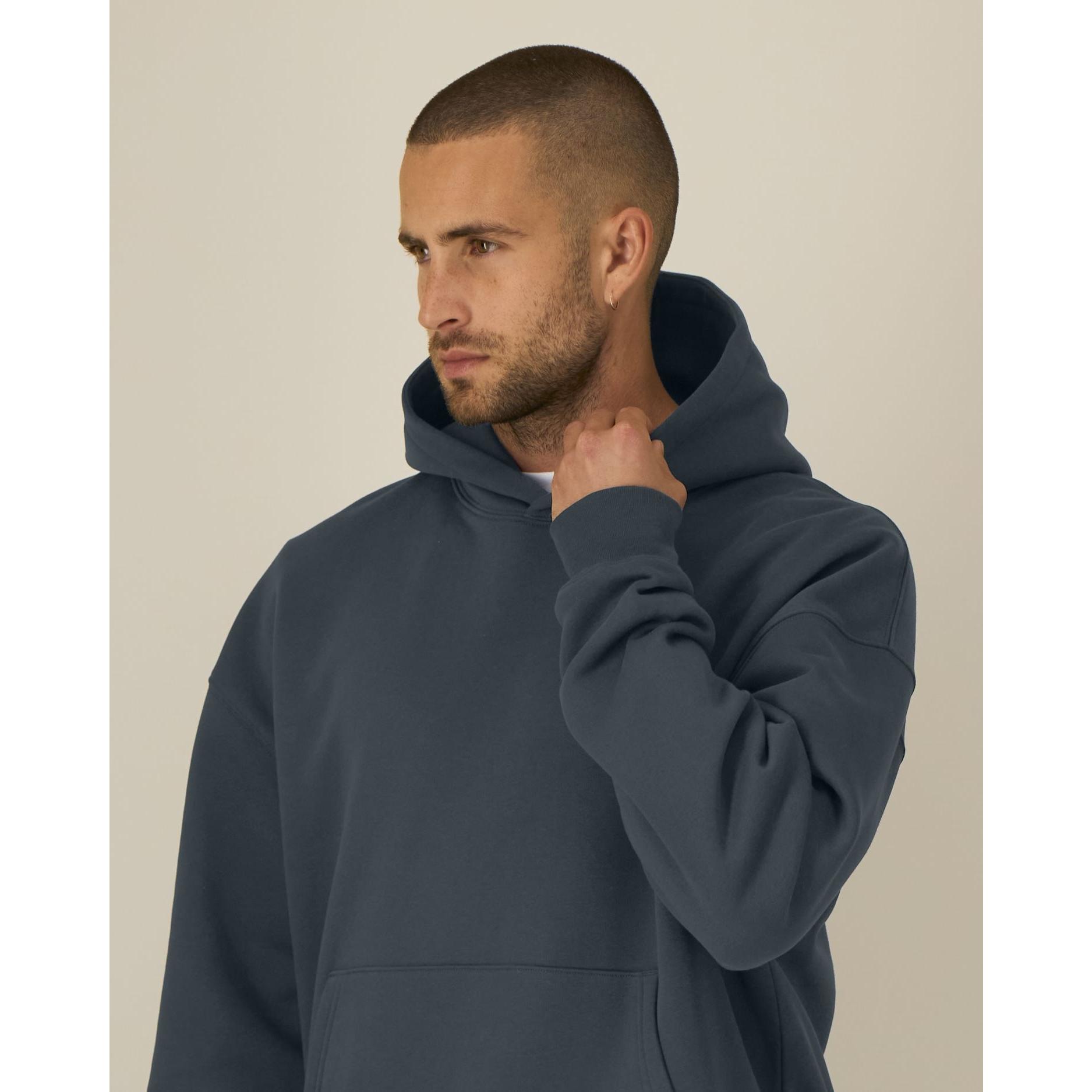 Hanorac cu glugă unisex Chaser India Ink Grey M