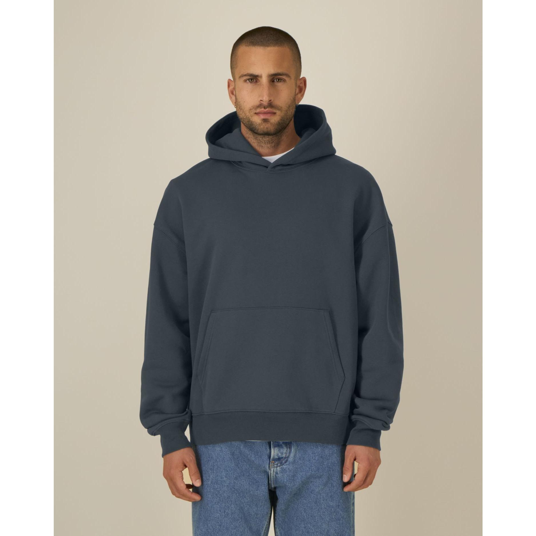 Hanorac cu glugă unisex Chaser India Ink Grey M