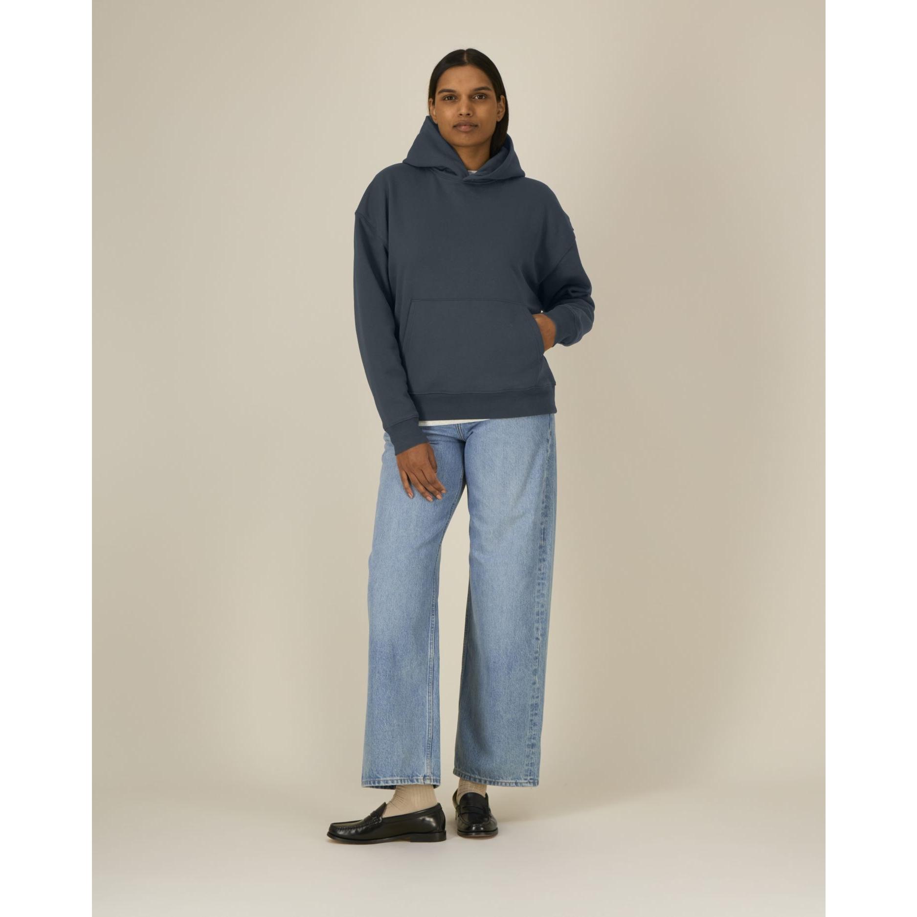 Hanorac cu glugă unisex Chaser India Ink Grey M