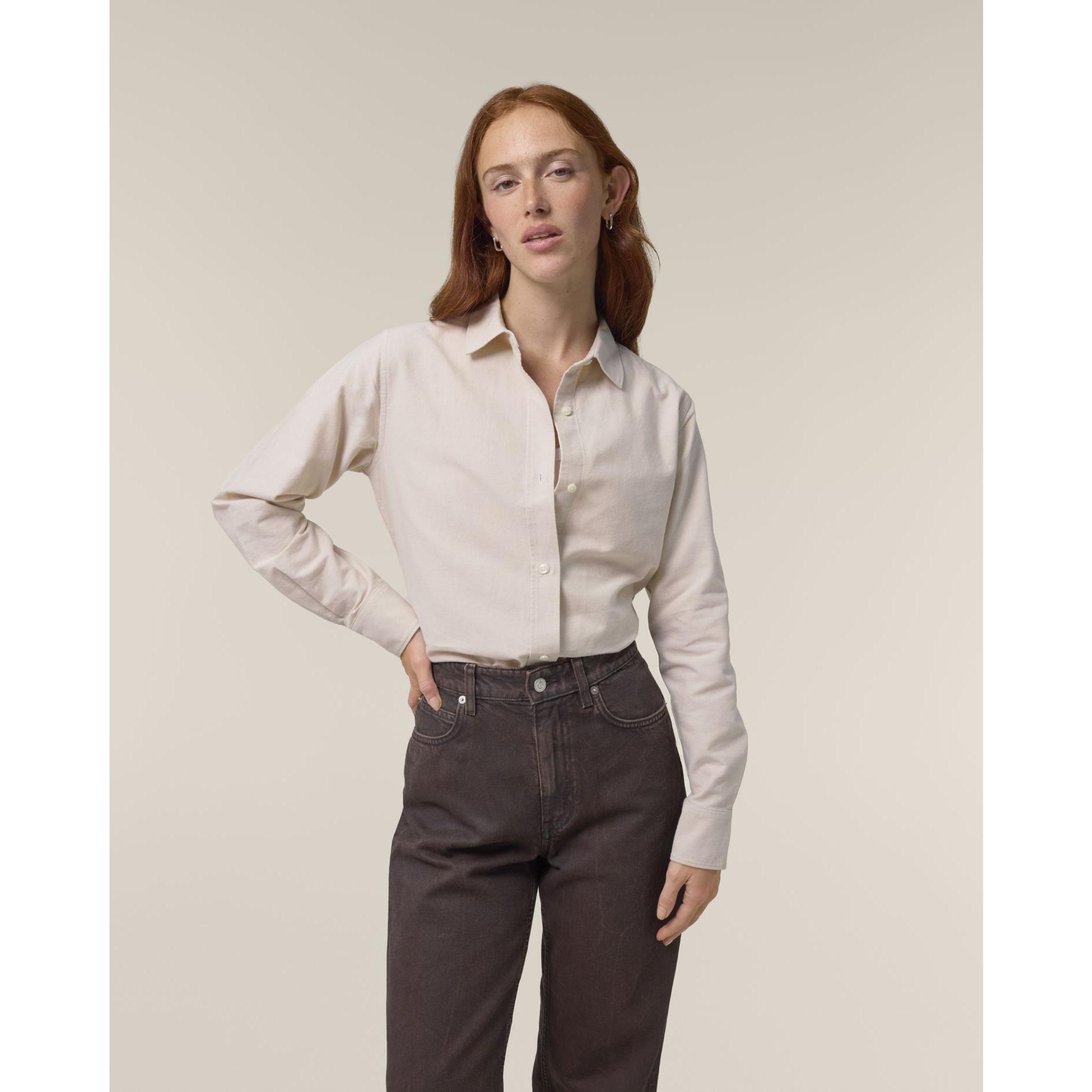 Cămăși pentru femei Stella Oxford Beige Oxford 3XL