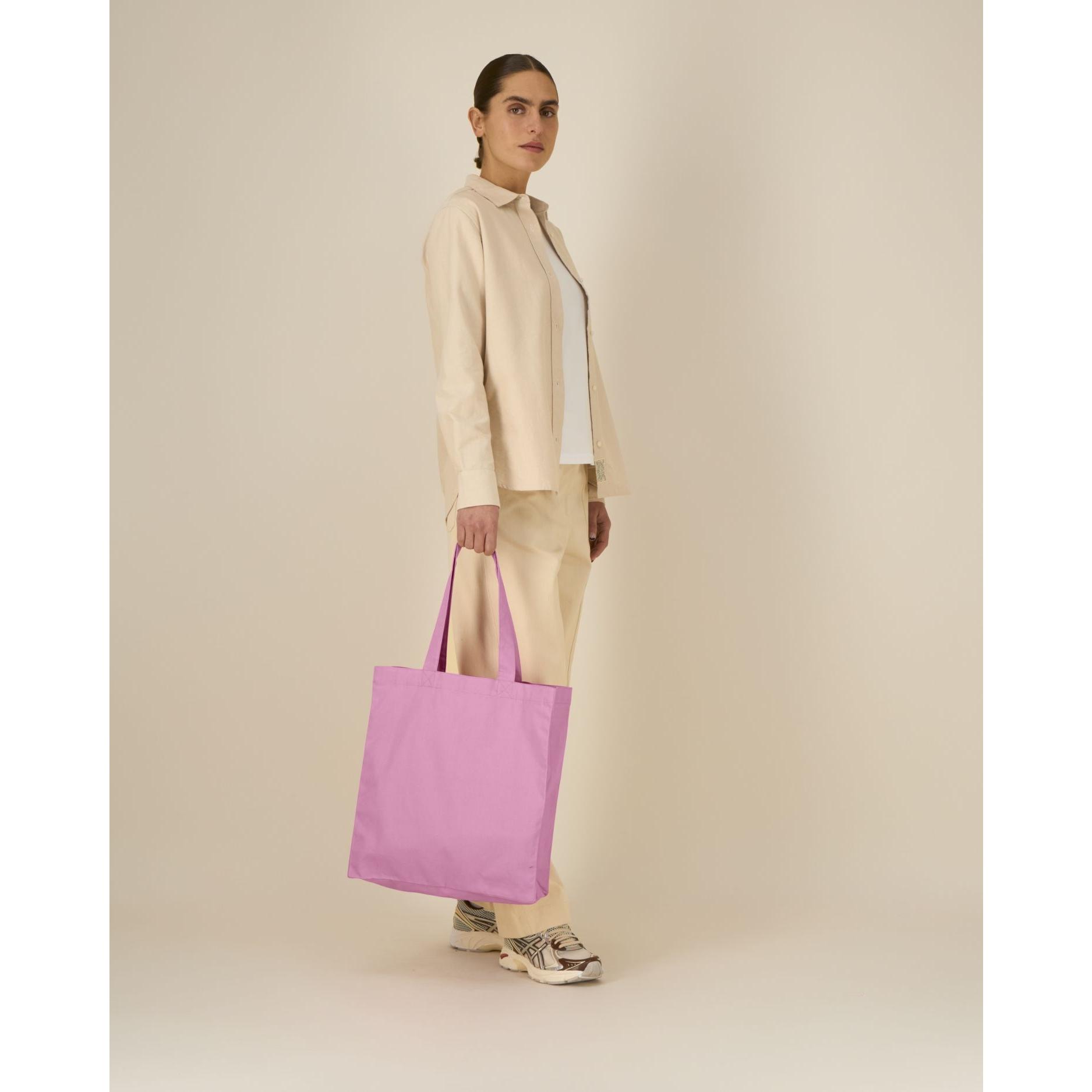 Sacoșă unisex medie tip tote Bubble Pink