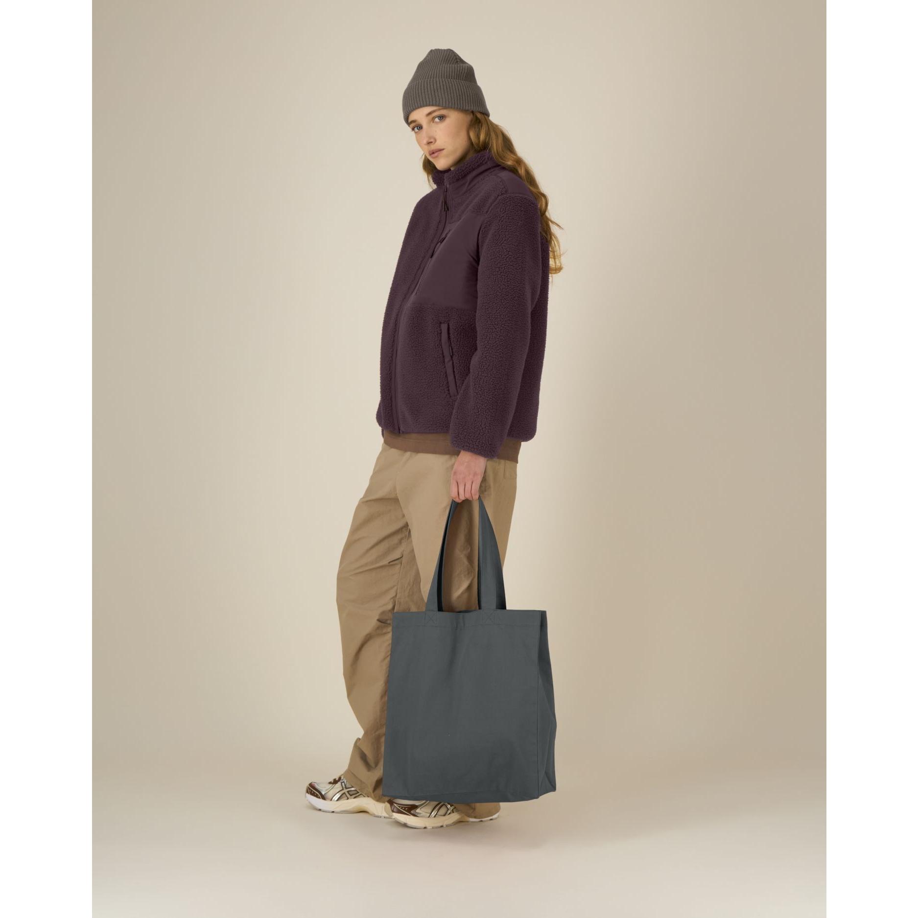 Sacoșă unisex medie tip tote Anthracite