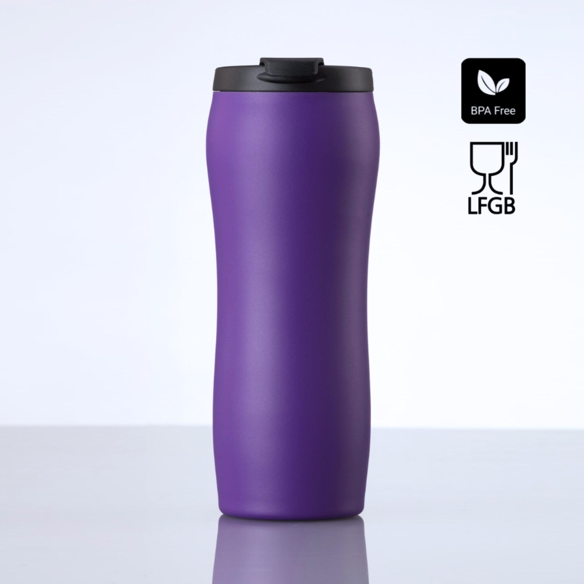 Set mașină cu umbrelă automată și cană termică PRIMO Violet Violet