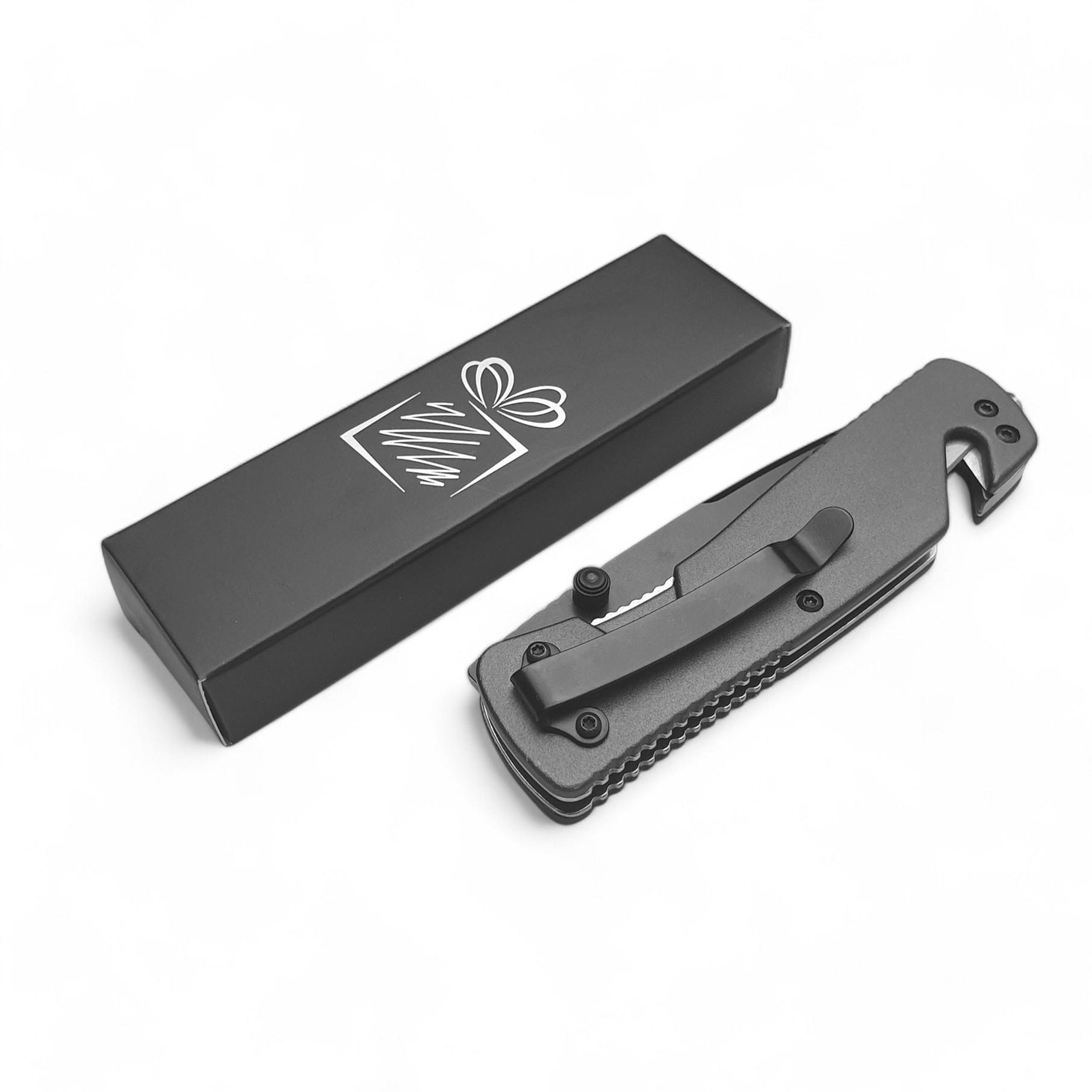 Cuțit de salvare PRIMO MULTIFUNCTIONAL Negru