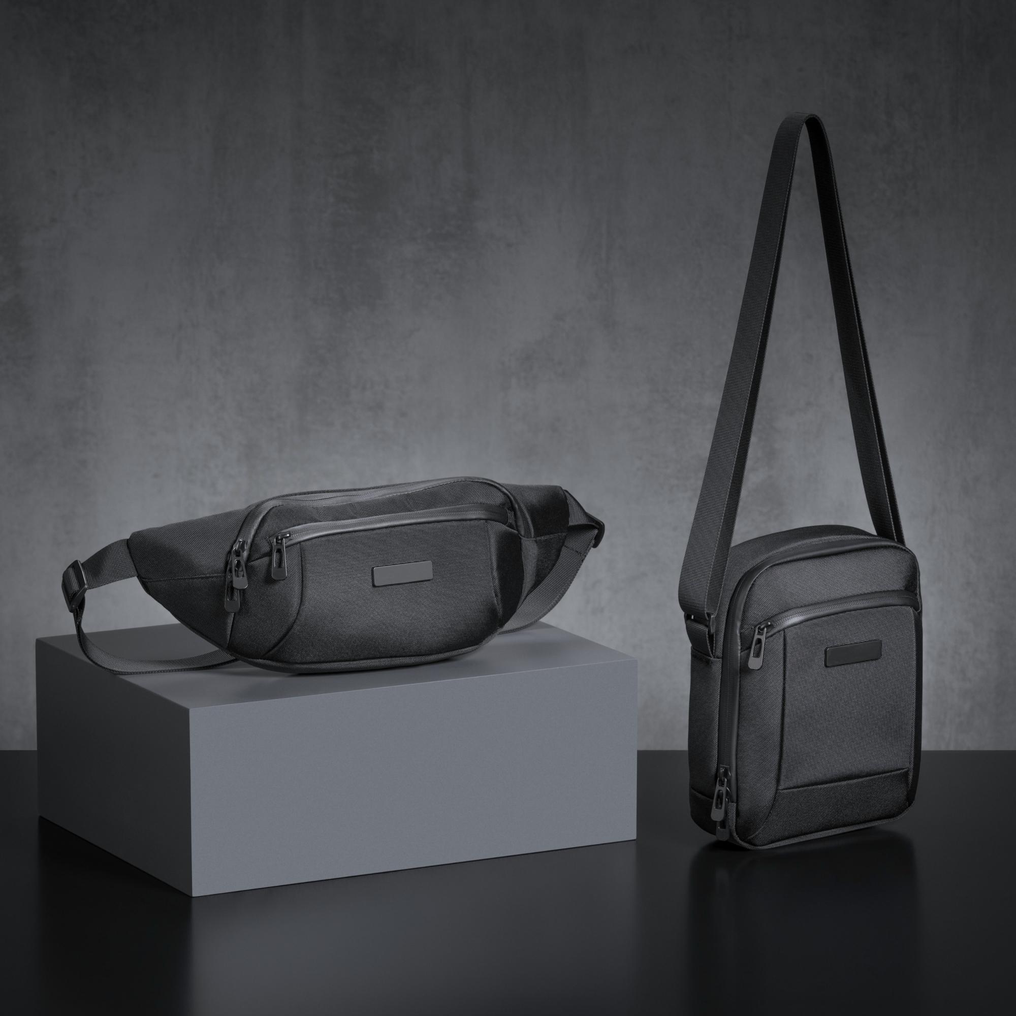 Geantă compactă de umăr BIZZ PRO Negru