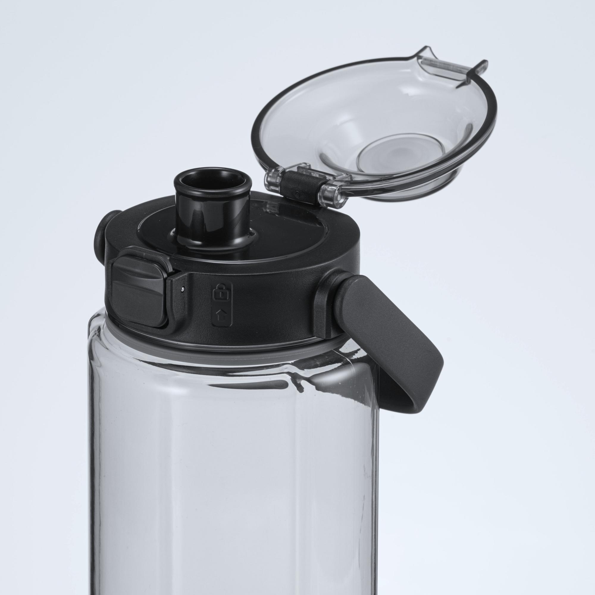 Sticlă de apă din Tritan™, tip doză, 1000 ml, NEON Negru