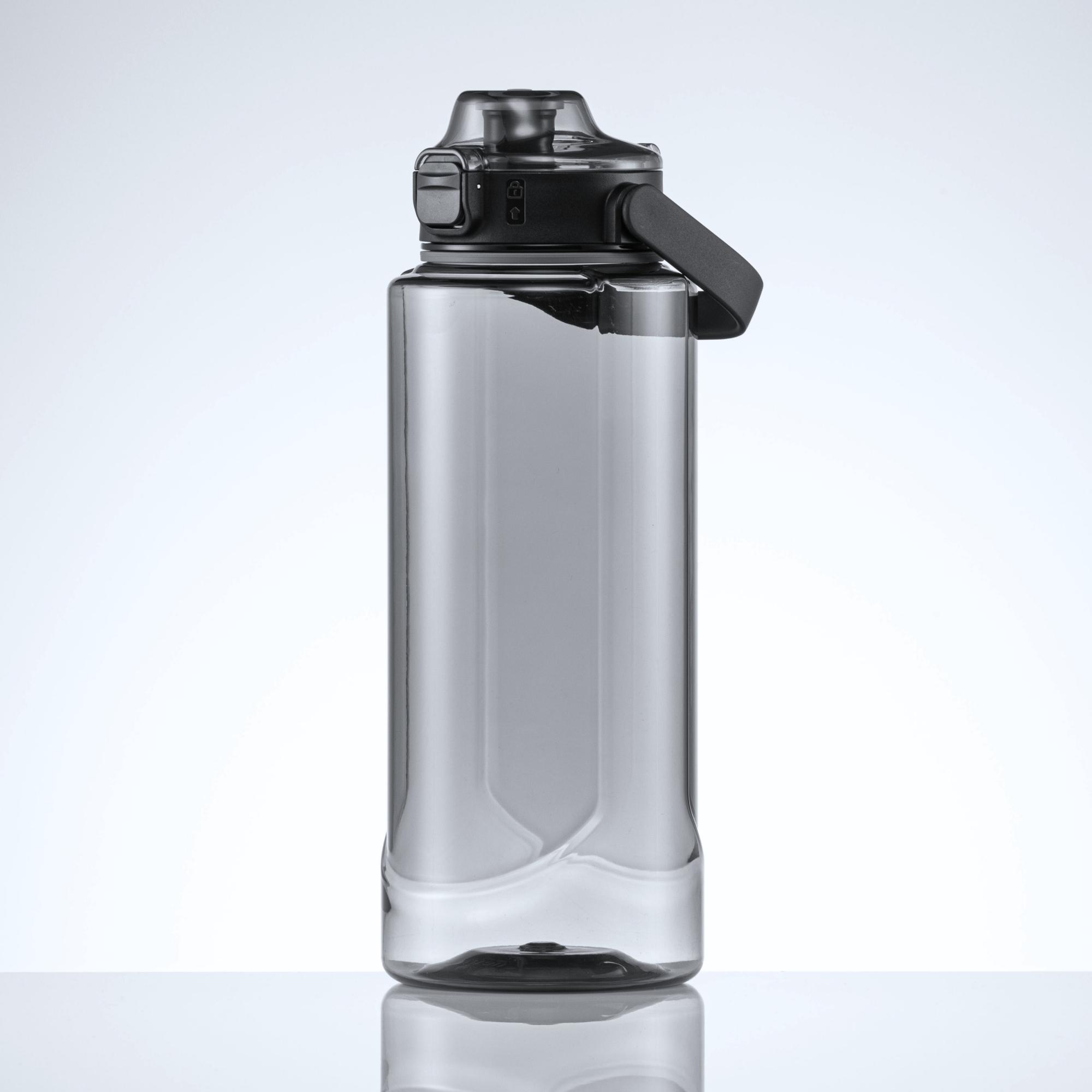 Sticlă de apă din Tritan™, tip doză, 1500 ml, NEON Negru