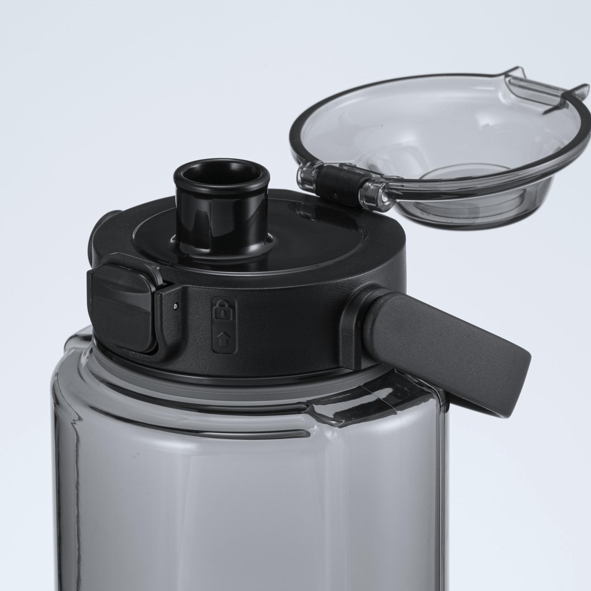 Sticlă de apă din Tritan™, tip doză, 1500 ml, NEON Negru