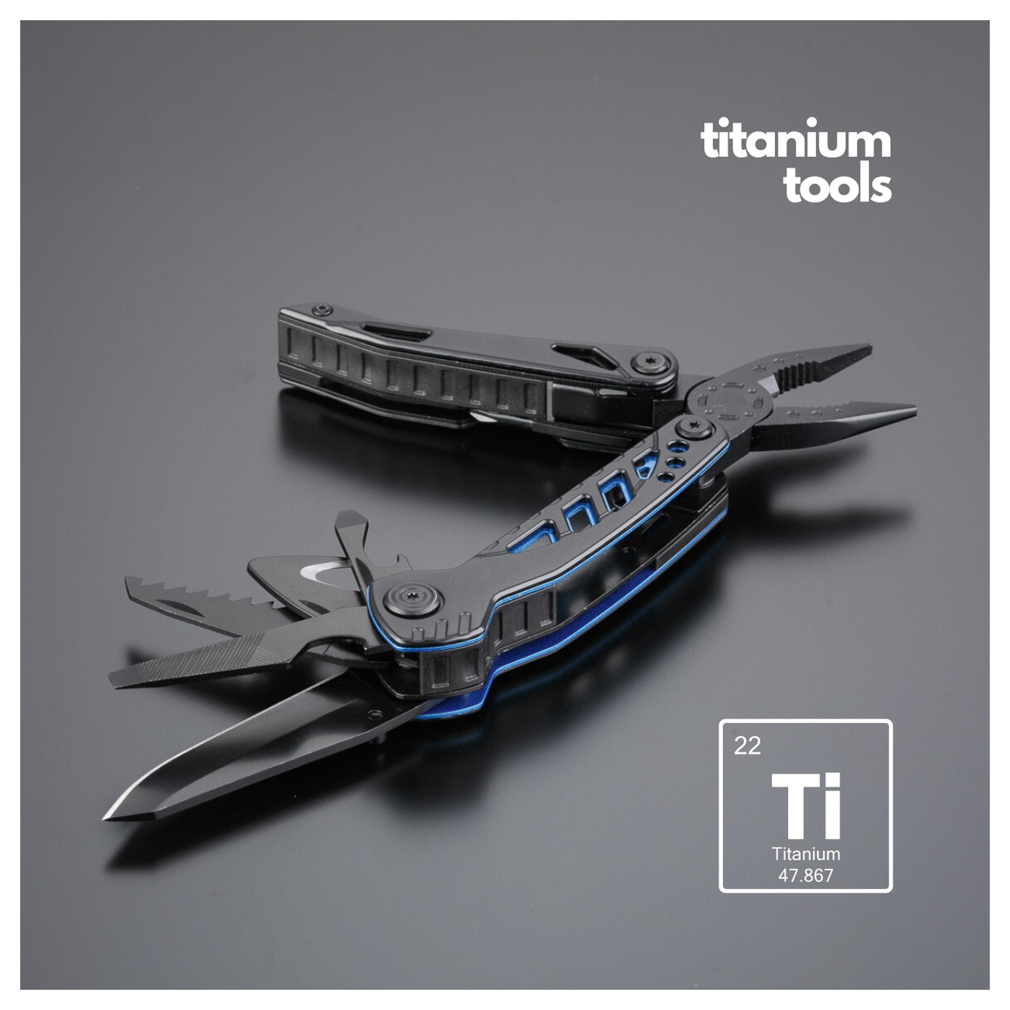 Set Optima Iii-B: Multitool, Cuțit De Salvare Și Lanternă Mare Albastru Albastru
