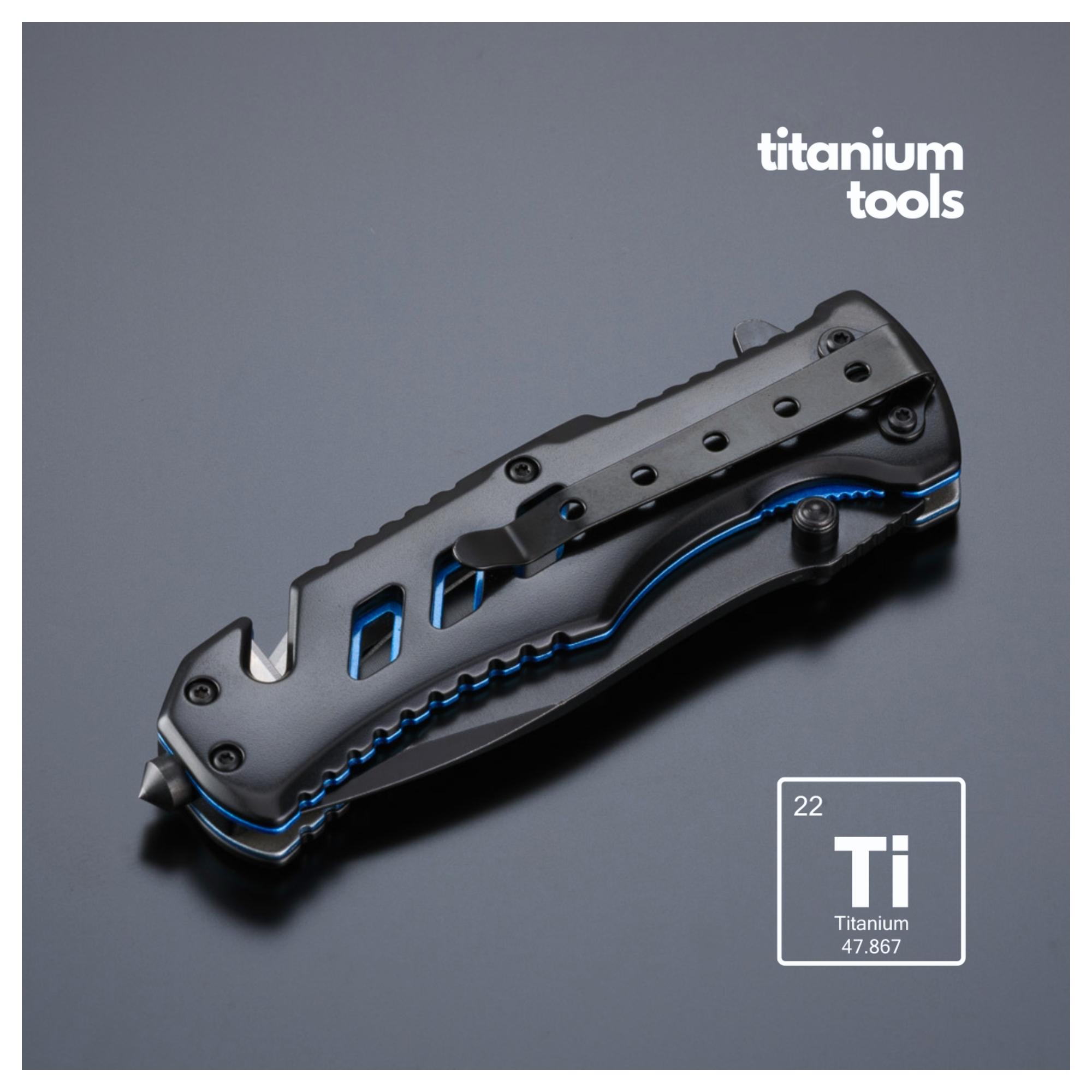 Set Optima Iii-B: Multitool, Cuțit De Salvare Și Lanternă Mare Albastru Albastru