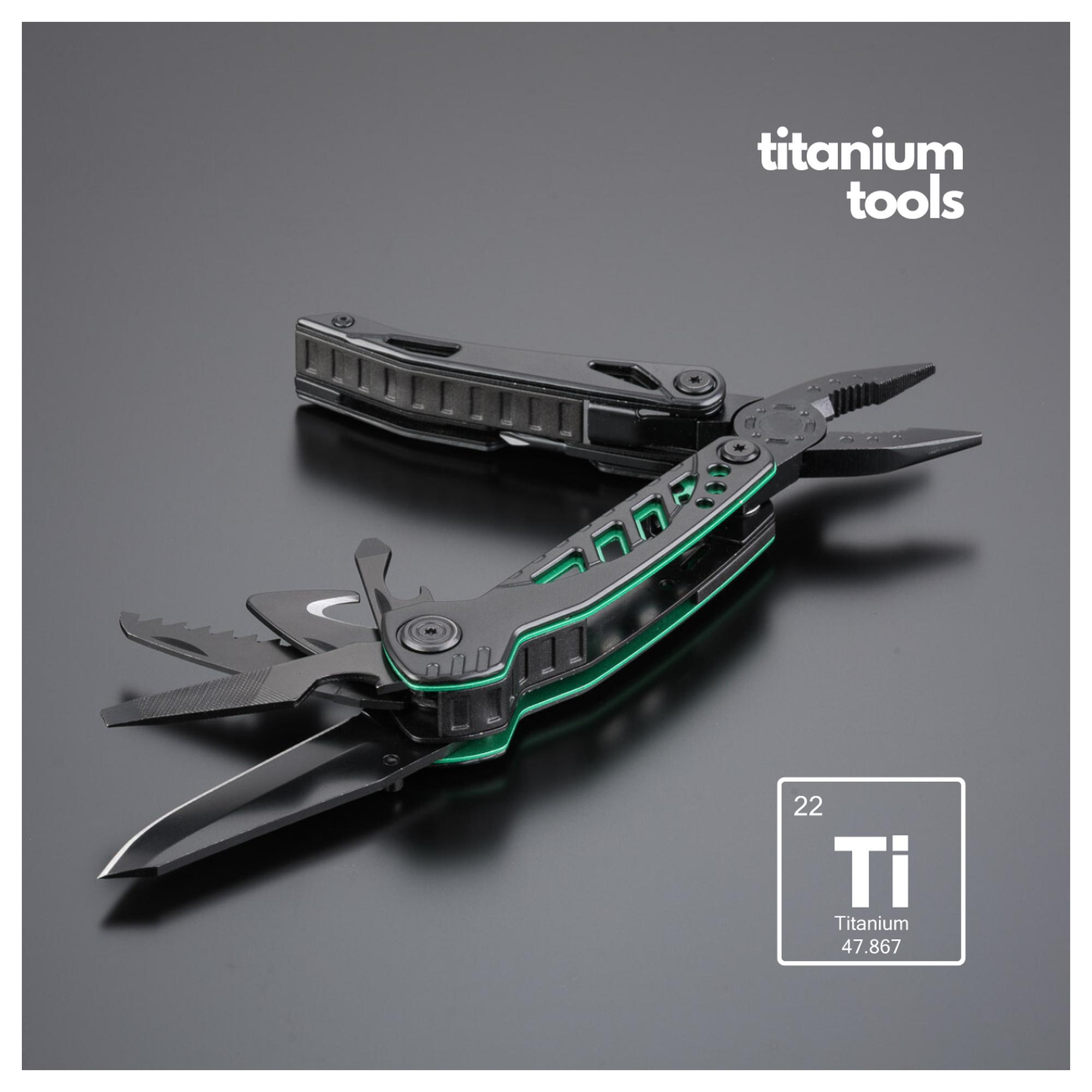 Set Optima Iii-B: Multitool, Cuțit De Salvare Și Lanternă Mare Verde Verde
