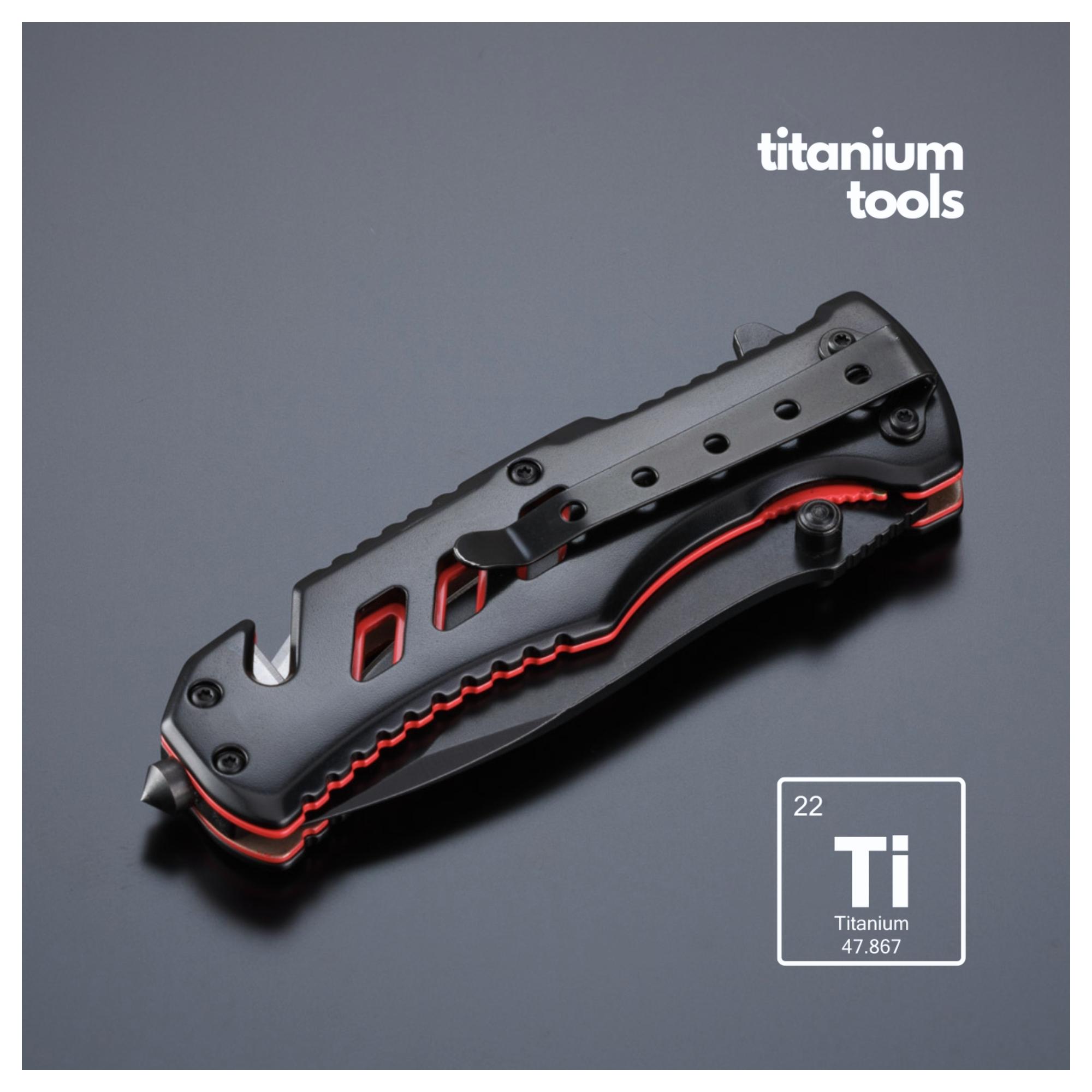 Set Optima Iii-B: Multitool, Cuțit De Salvare Și Lanternă Mare Rosu Rosu
