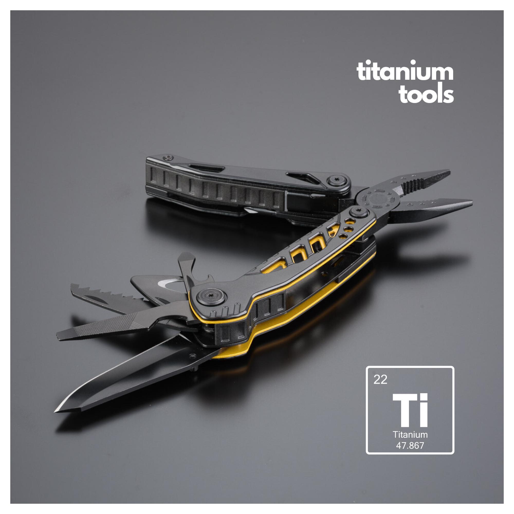 Set Optima Iii-B: Multitool, Cuțit De Salvare Și Lanternă Mare Galben Galben