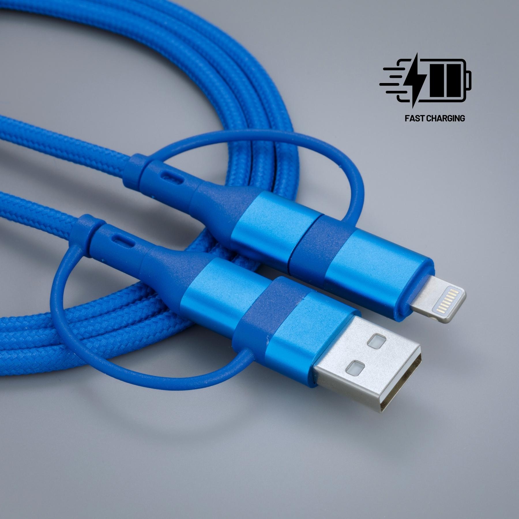Cablu de încărcare și transfer de date Opti Color Albastru