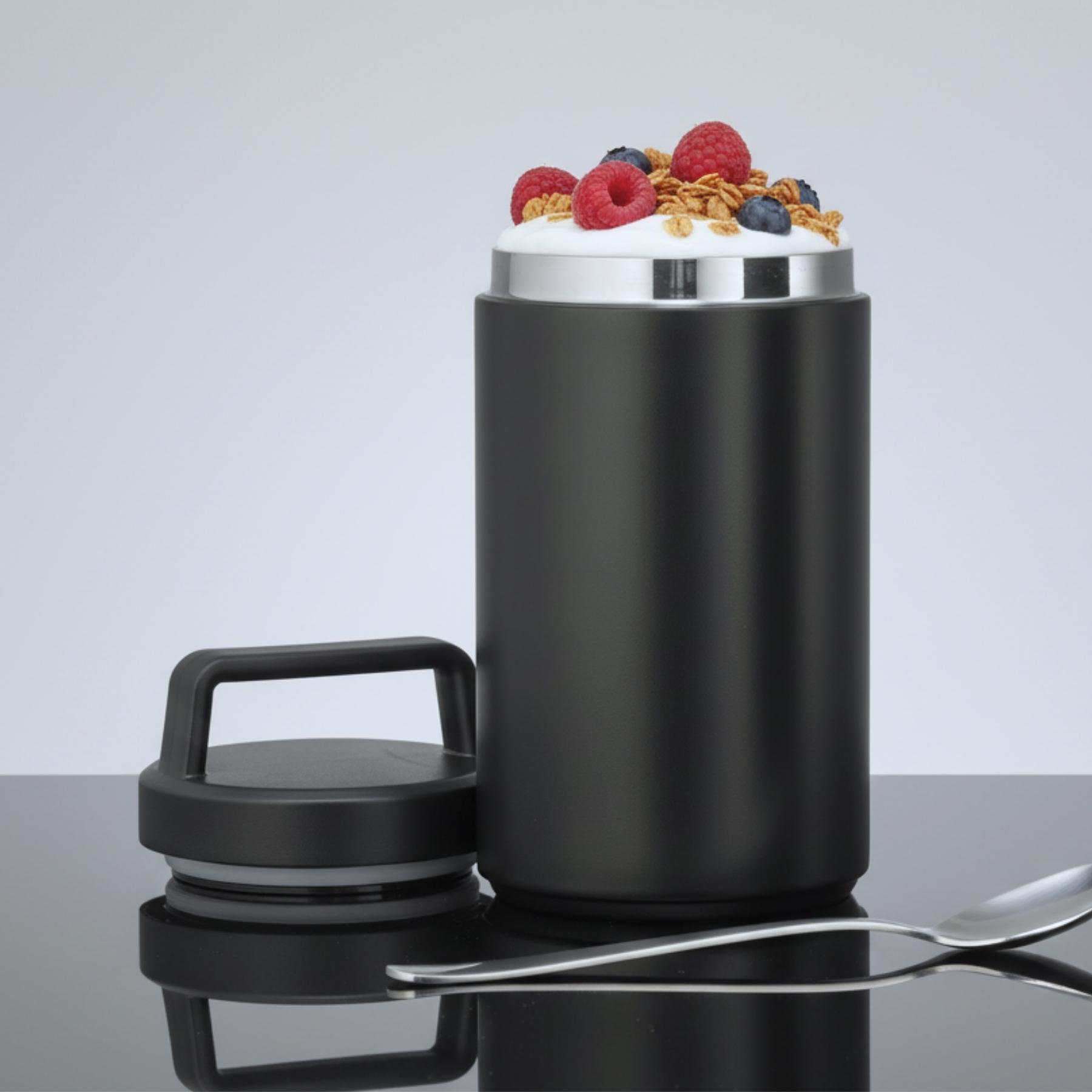 Recipient pentru alimente Nordic cu strat de cupru și acoperire din porțelan, 800 ml Negru