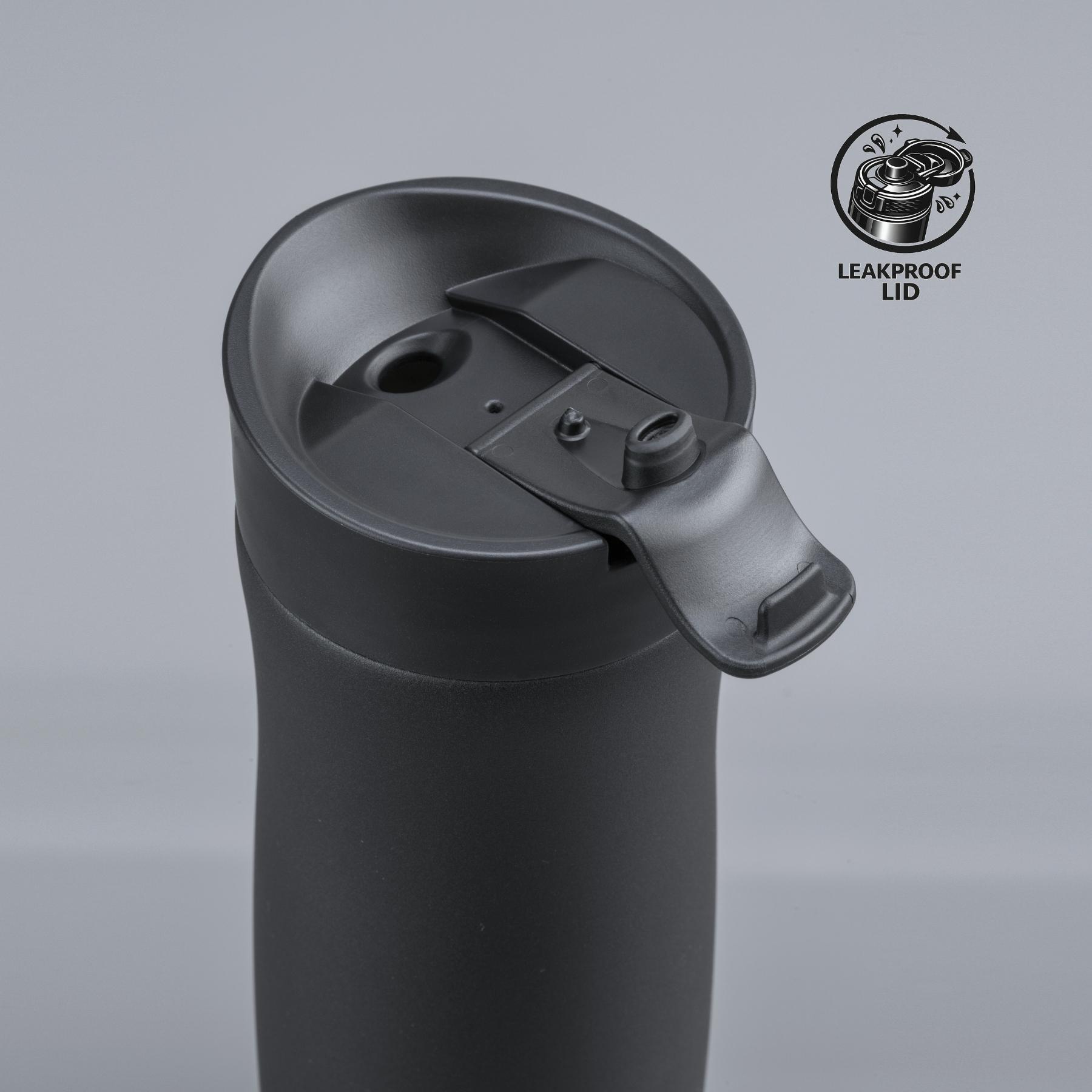 Cană termică Nordic cu strat de cupru și acoperire din porțelan, 630 ml Negru