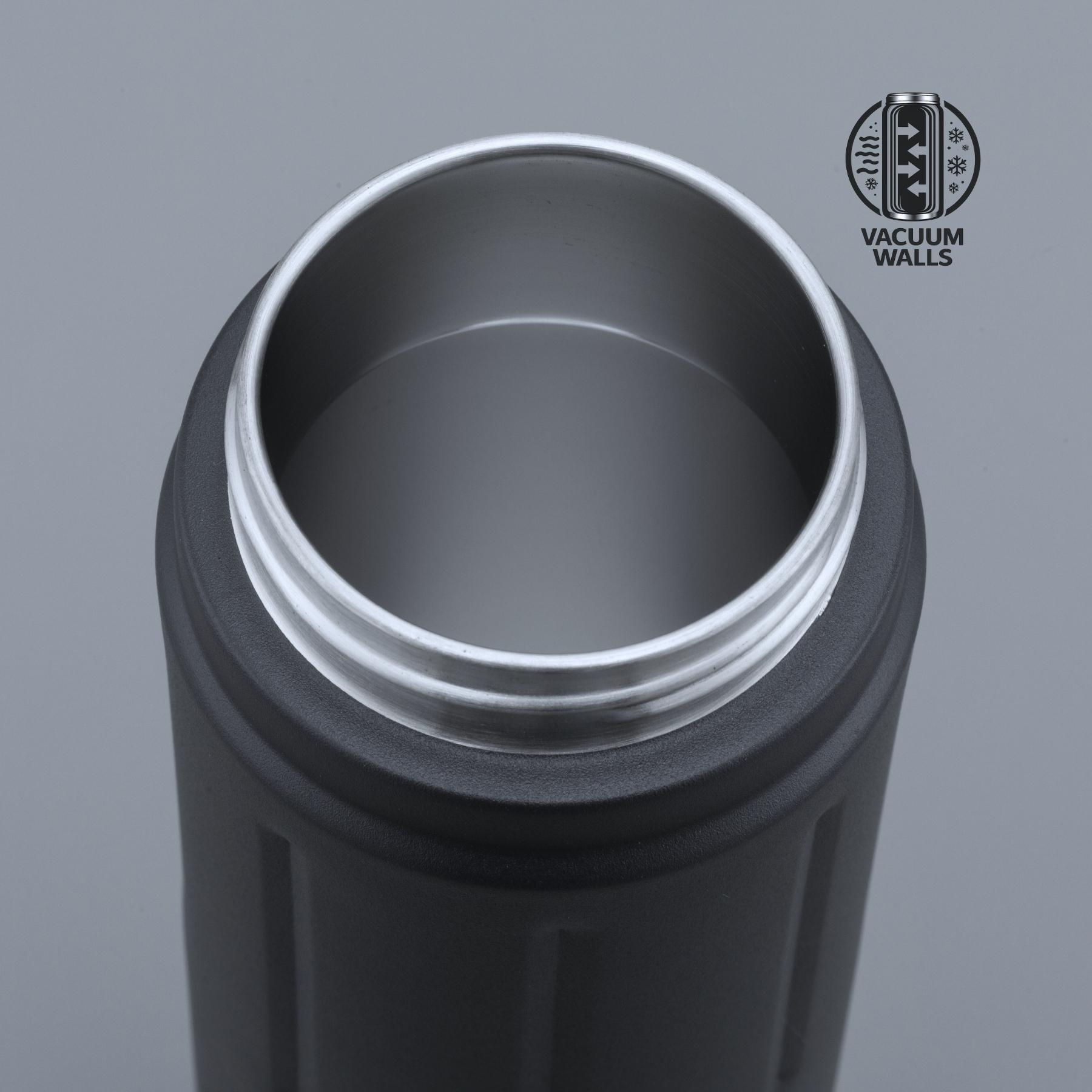 Sticlă din oțel pentru apă Scandic cu strat de cupru, 750 ml Negru