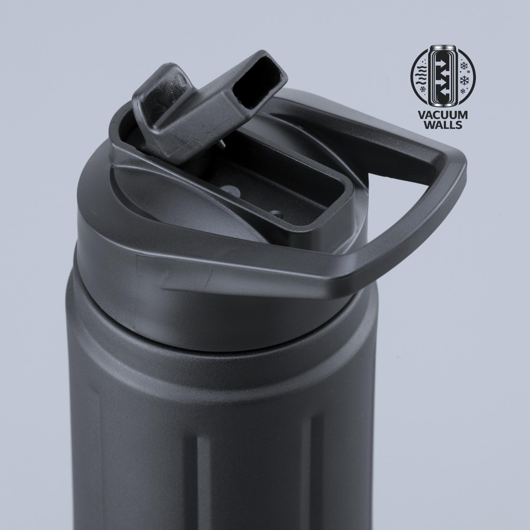 Sticlă din oțel pentru apă Scandic cu strat de cupru, 750 ml Negru
