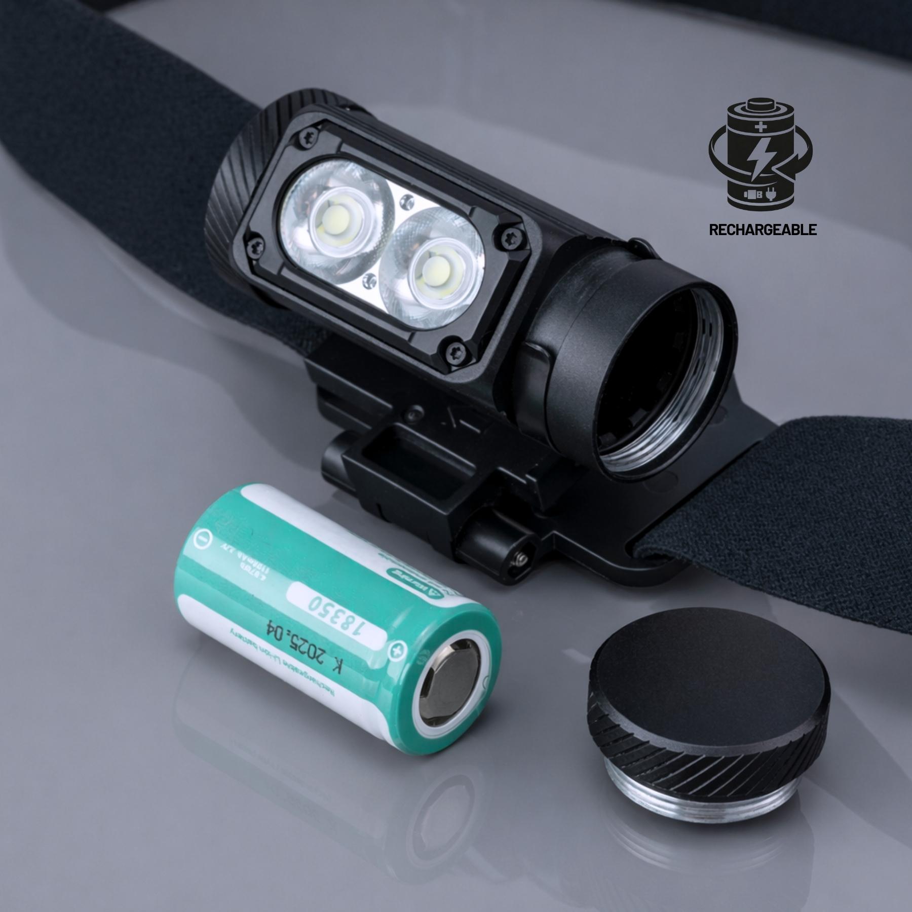 Lanternă frontală Optima HeadLite Pro Negru
