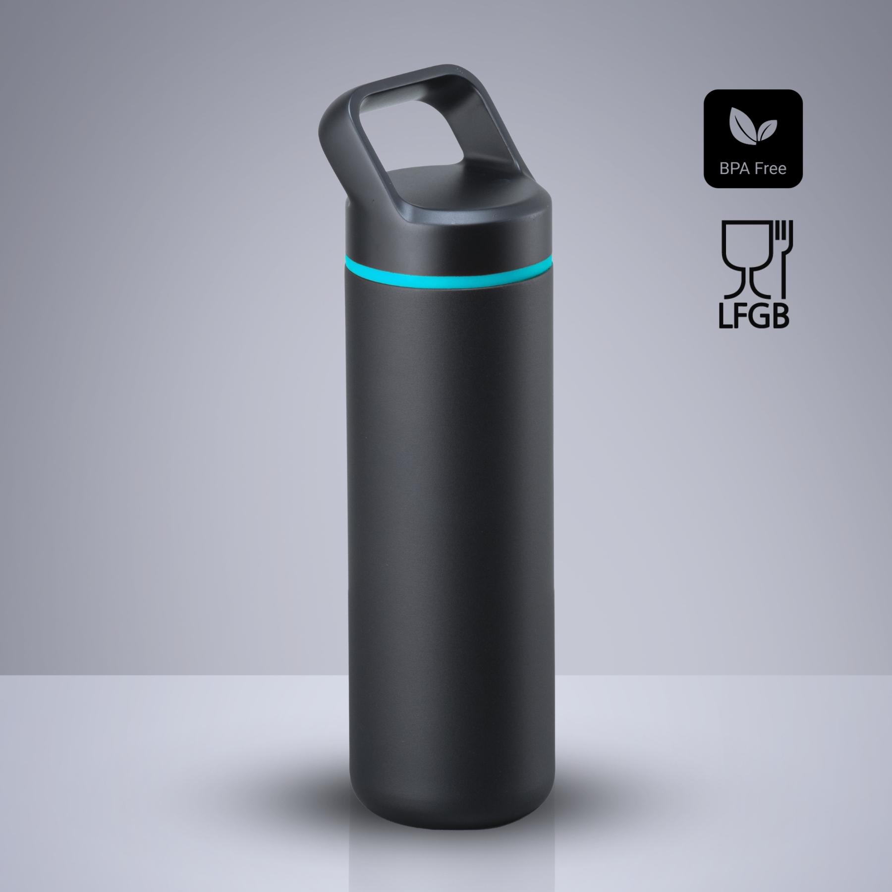 Sticlă din oțel pentru apă Expedition cu strat de cupru, 650 ml Turcoaz