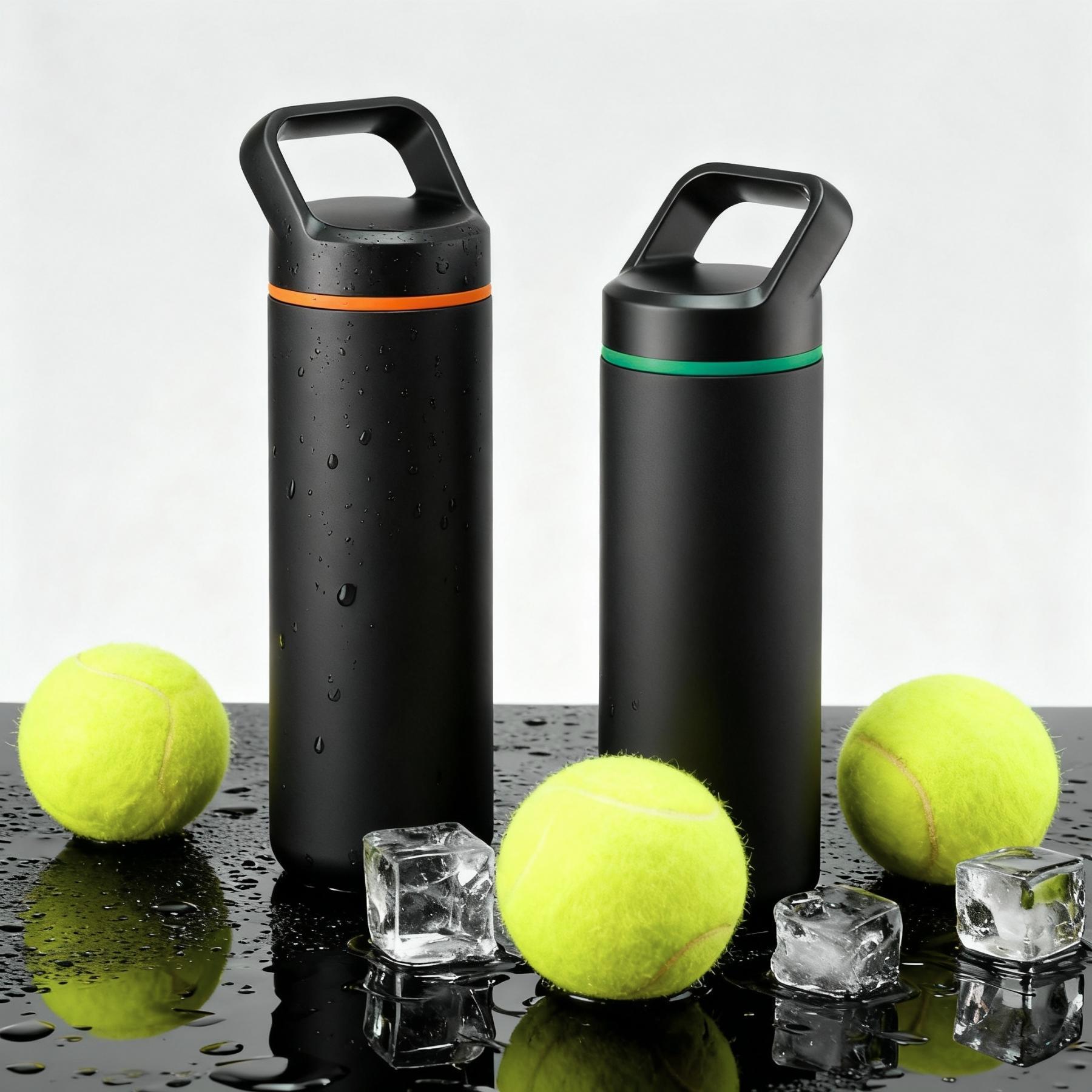 Sticlă din oțel pentru apă Expedition cu strat de cupru, 650 ml Negru